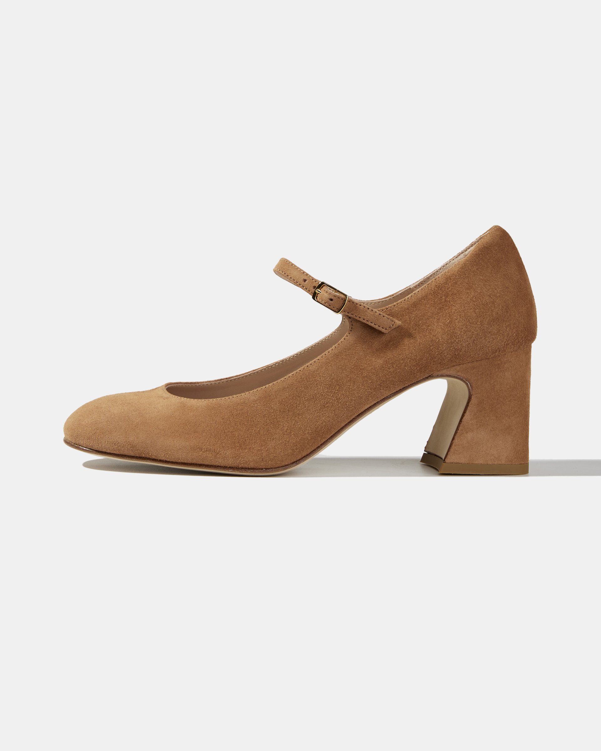 Коричневые замшевые туфли-мери джейн  - Main image