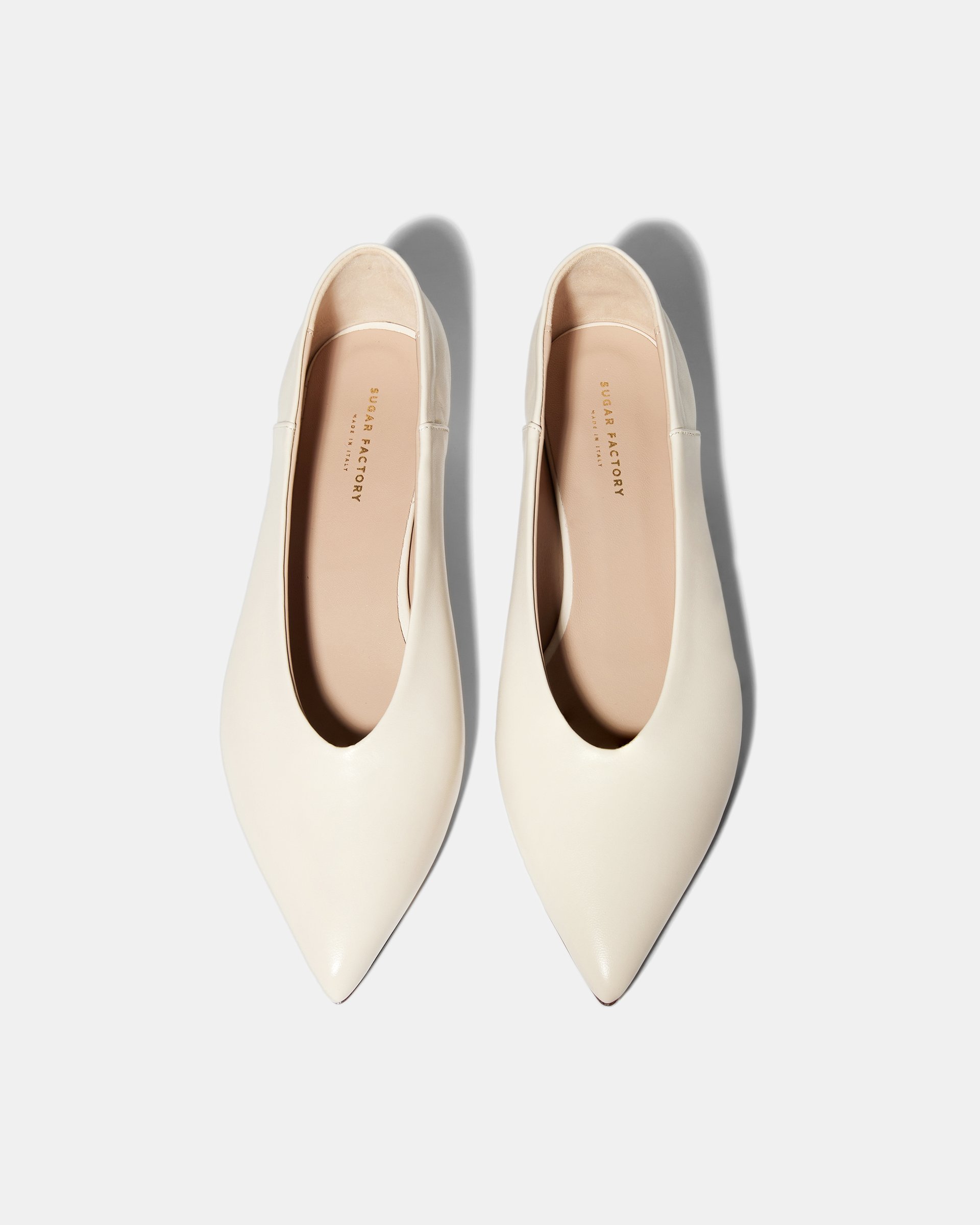 Белые туфли на низком каблуке из натуральной кожи - Image 4 of 5