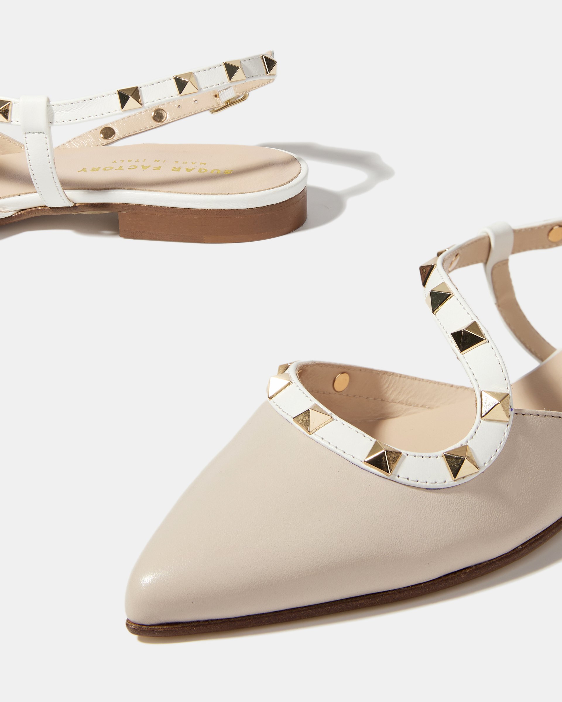 Бежевые кожаные туфли - Image 5 of 5