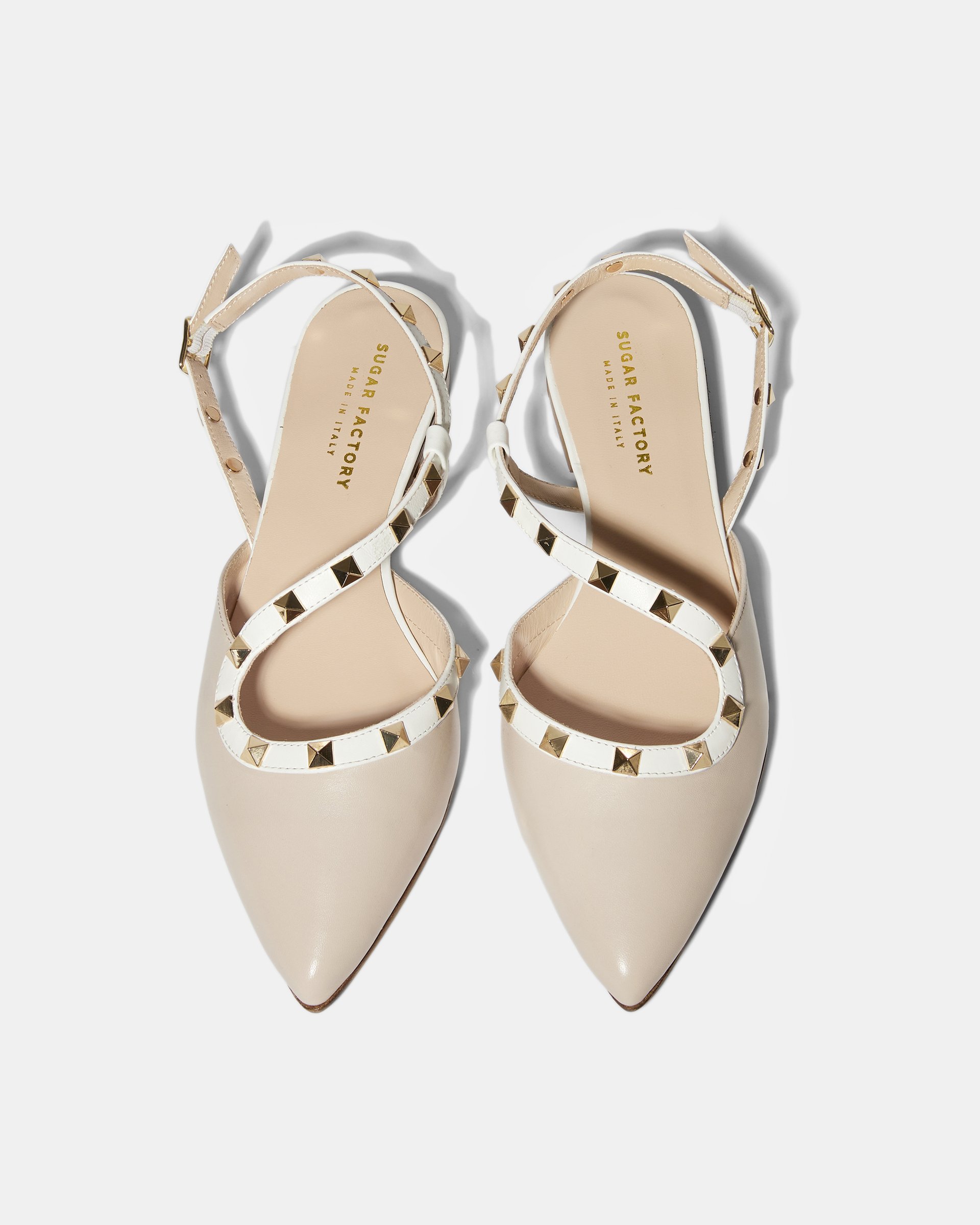 Бежевые кожаные туфли - Image 4 of 5