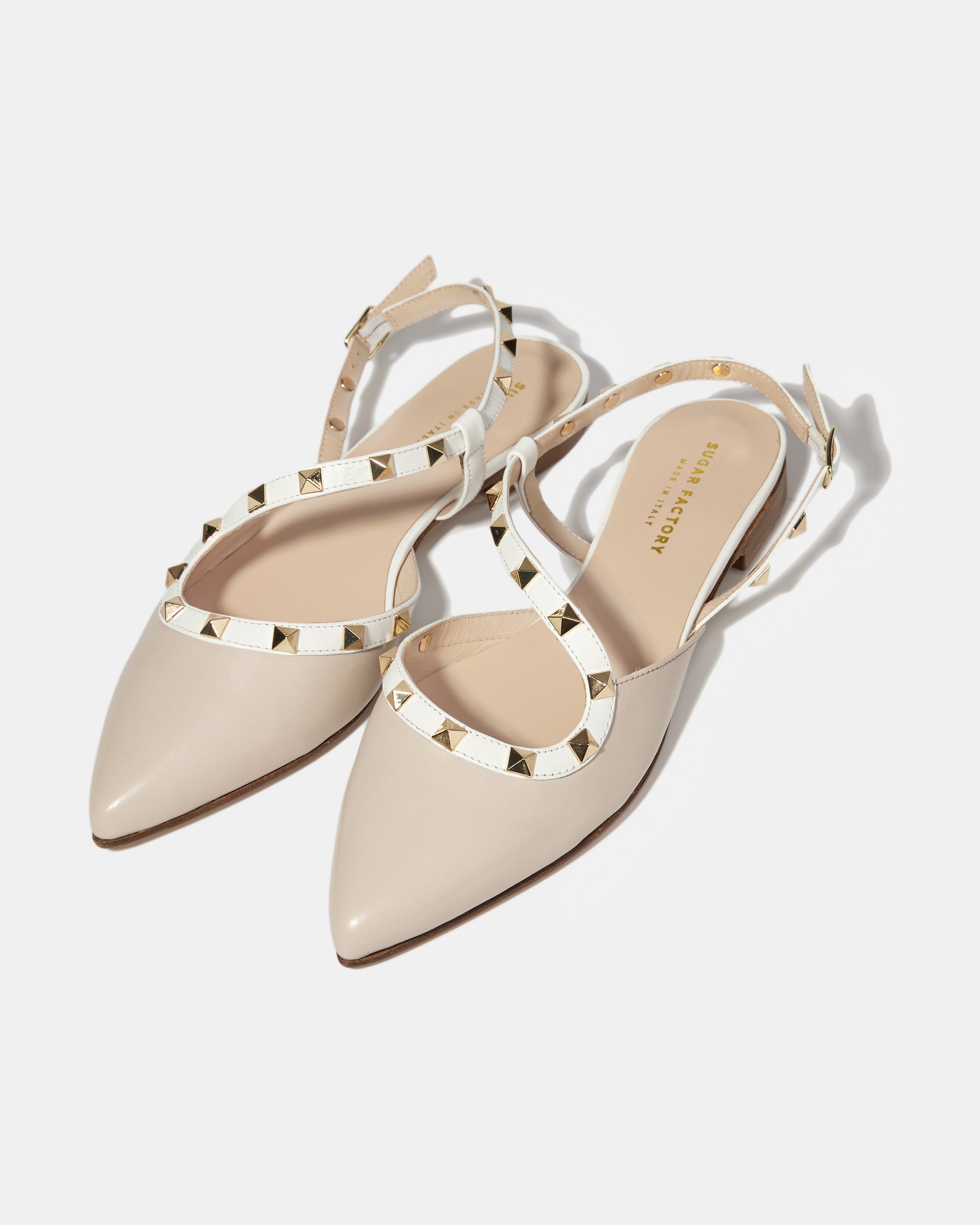 Бежевые кожаные туфли - Image 3 of 5