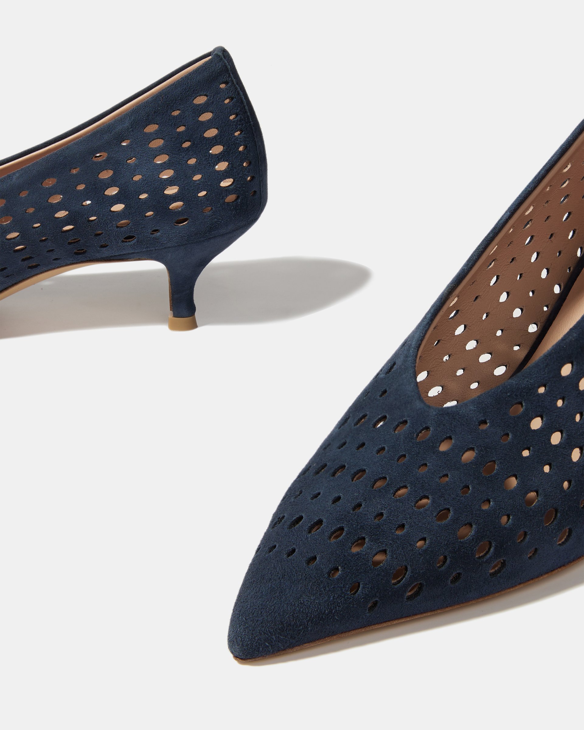 Синие замшевые туфли с перфорацией - Image 5 of 5