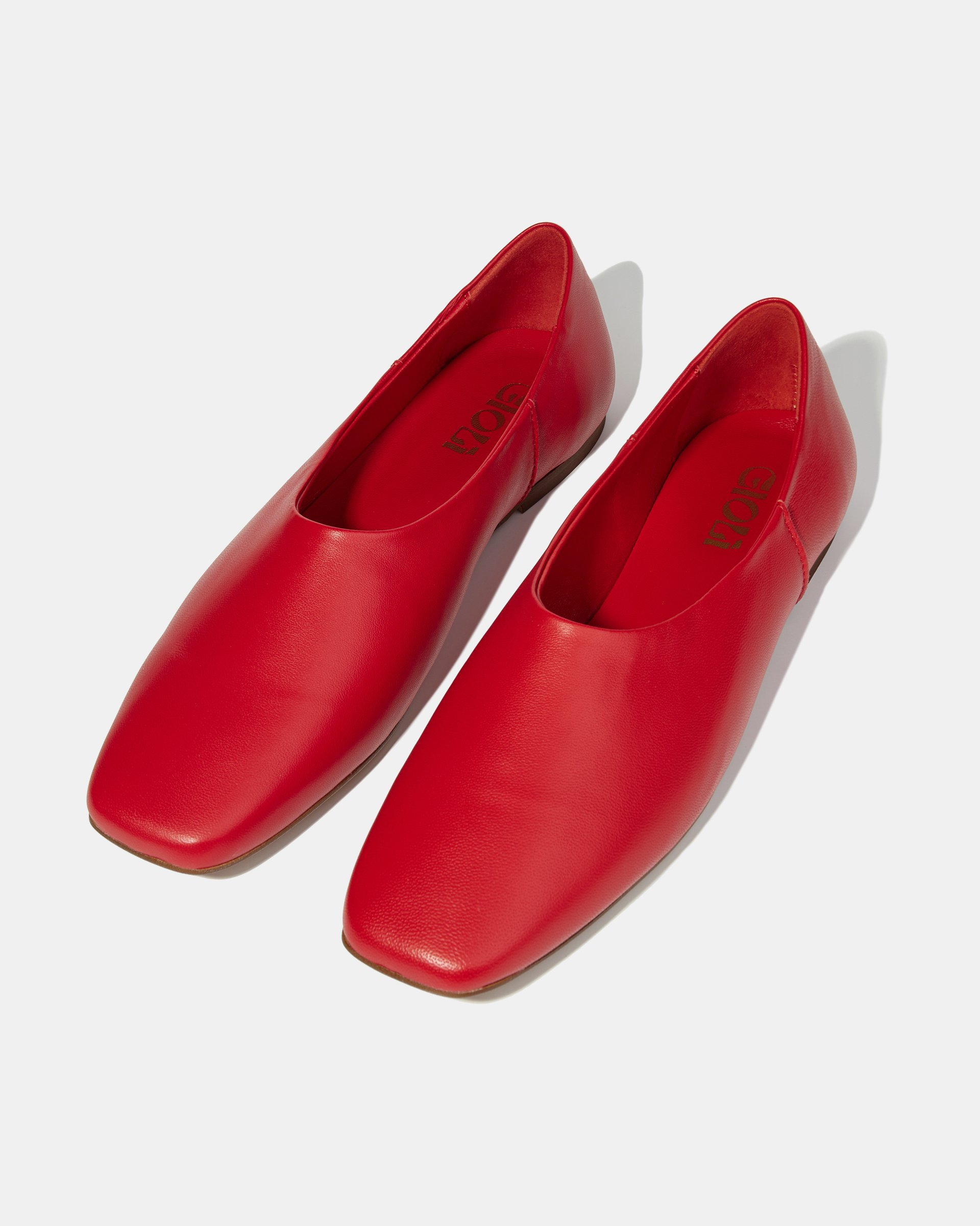 Красные балетки из натуральной кожи  - Image 3 of 5