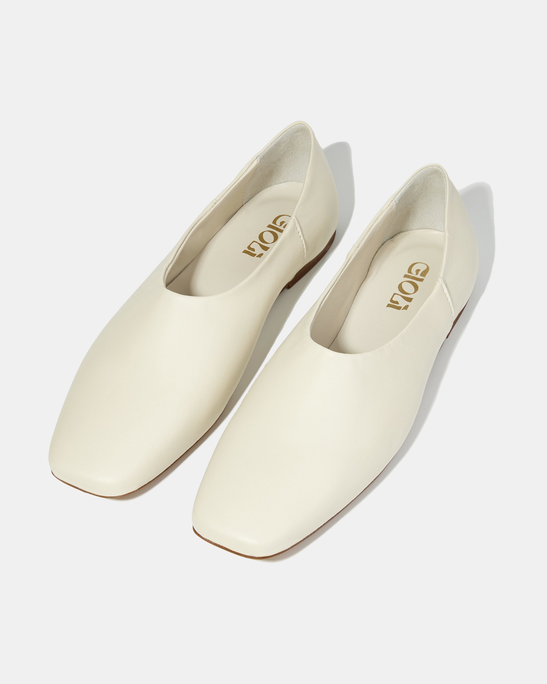 Белые балетки из натуральной кожи  - Image 3 of 5
