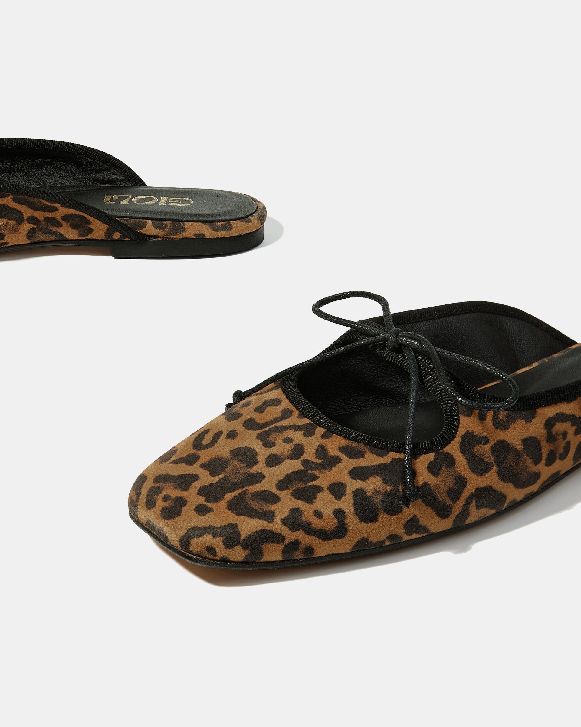 Слиперы-балетки с анималистичным принтом из натуральной замши - Image 5 of 5