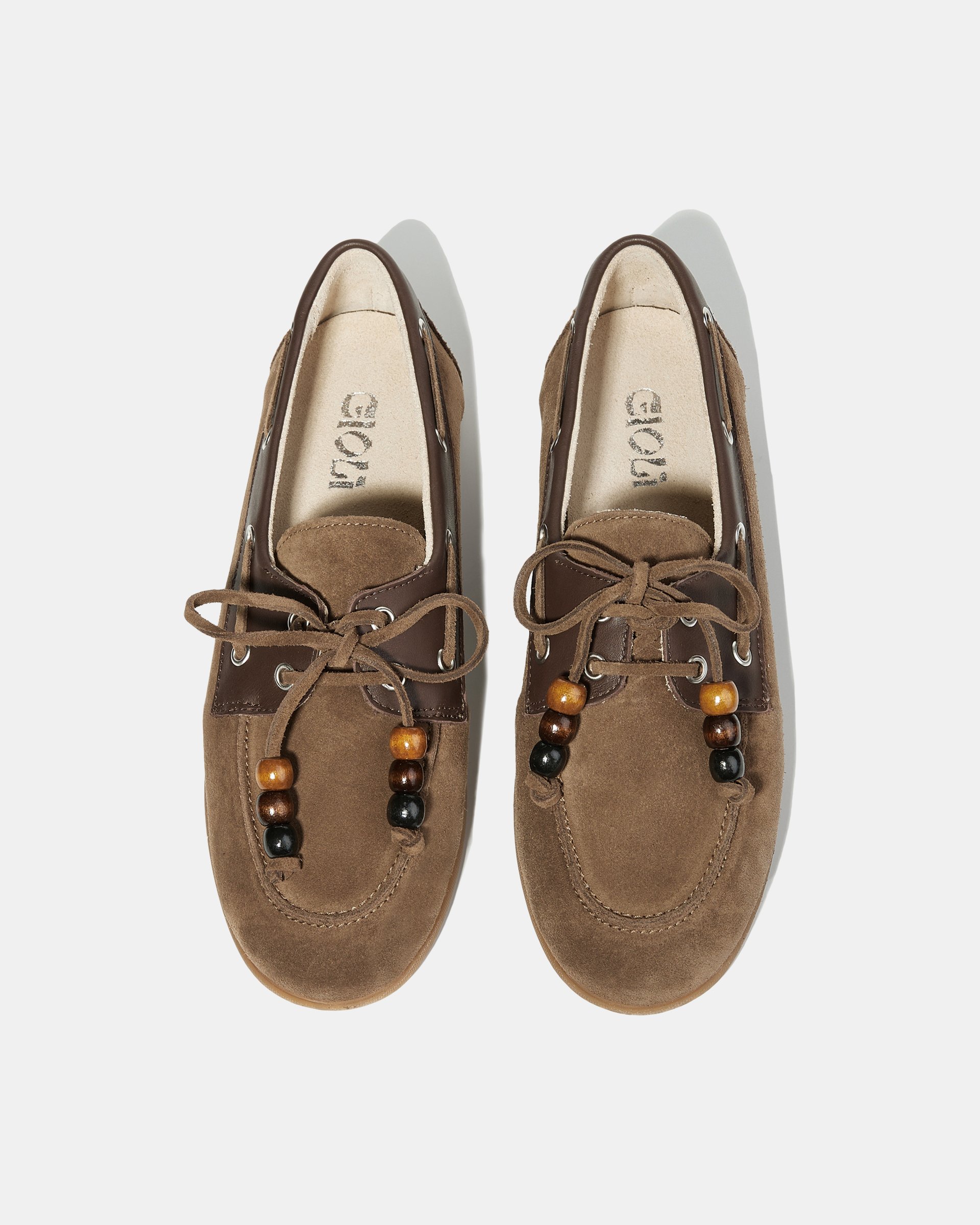 Коричневые замшевые мокасины  - Image 3 of 5