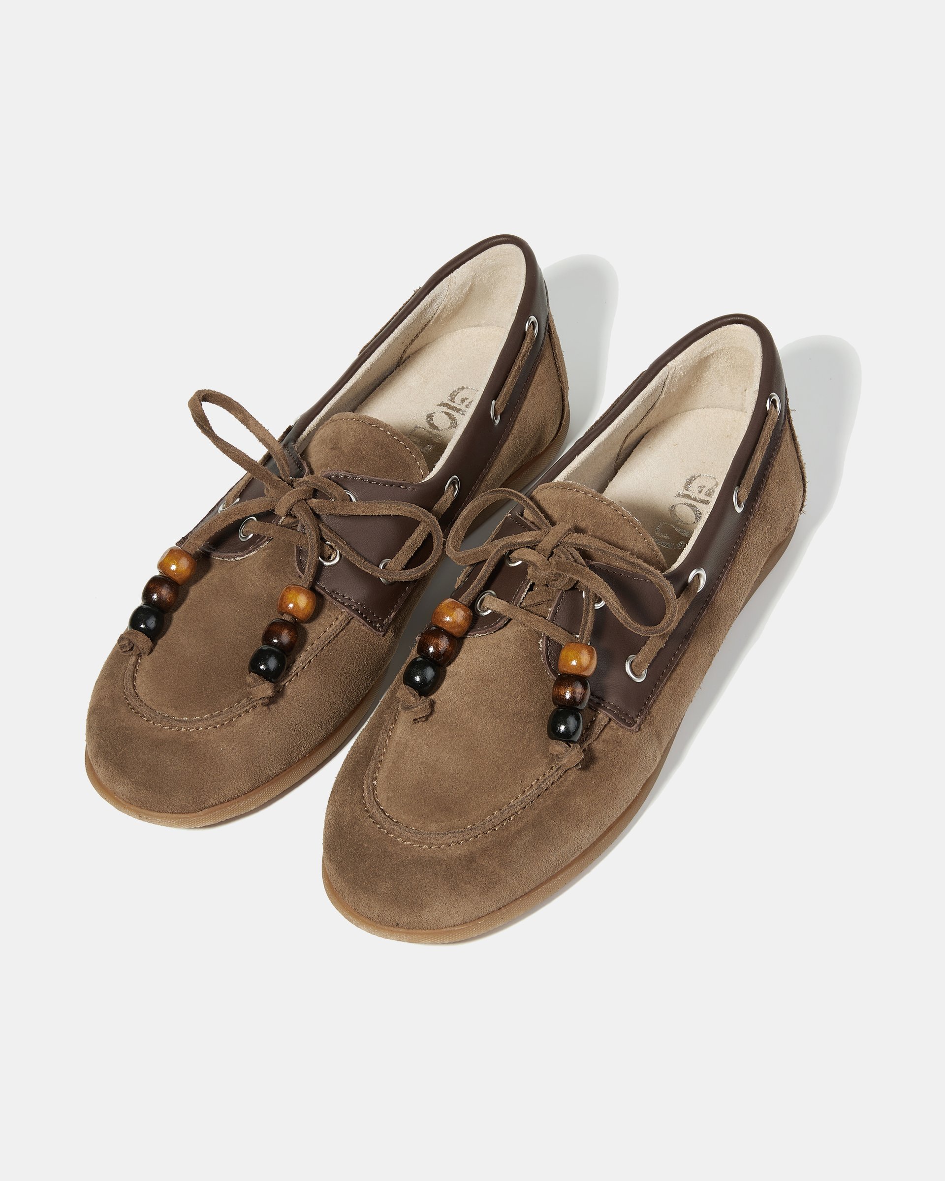 Коричневые замшевые мокасины  - Image 2 of 5