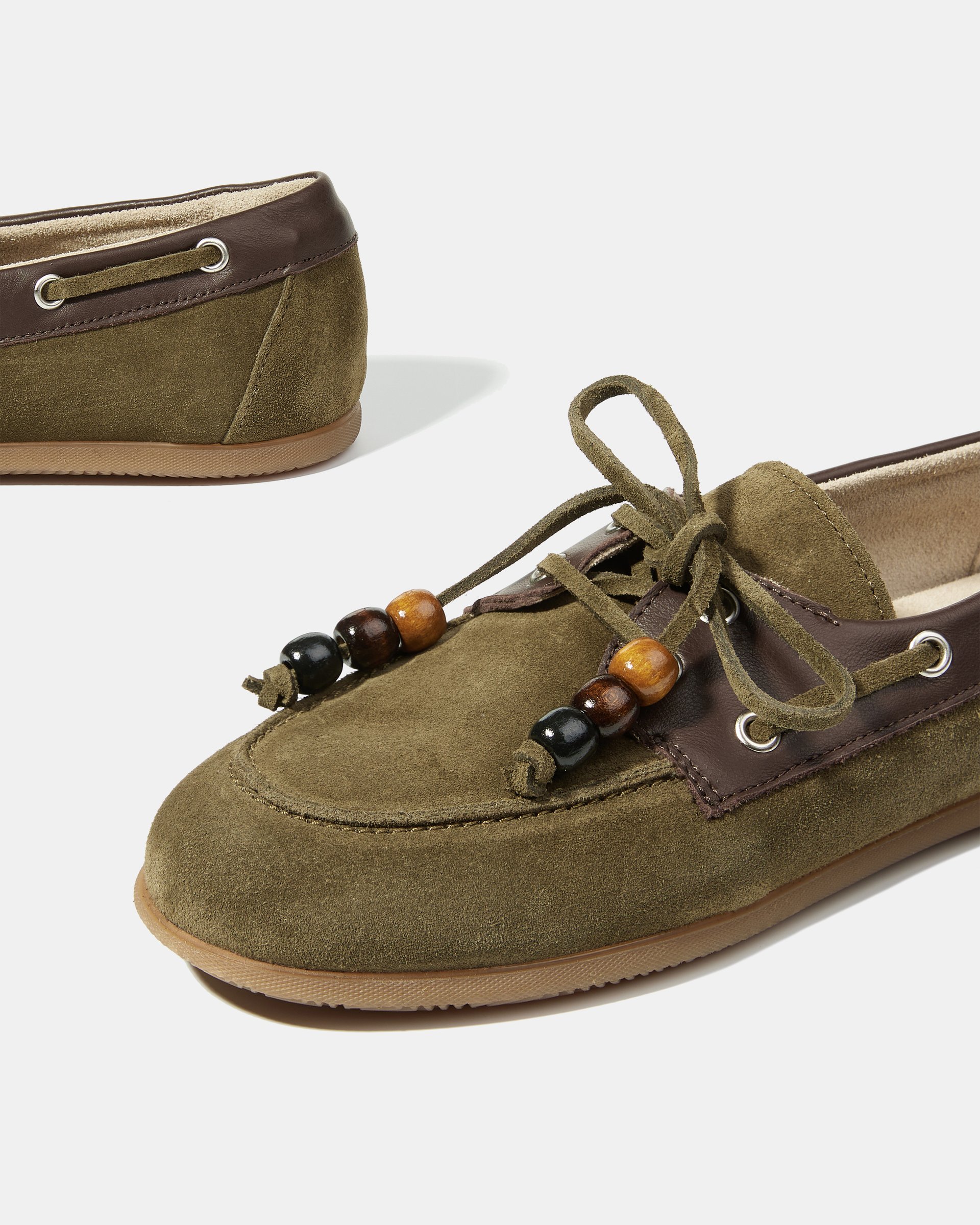 Зеленые замшевые мокасины  - Image 5 of 5