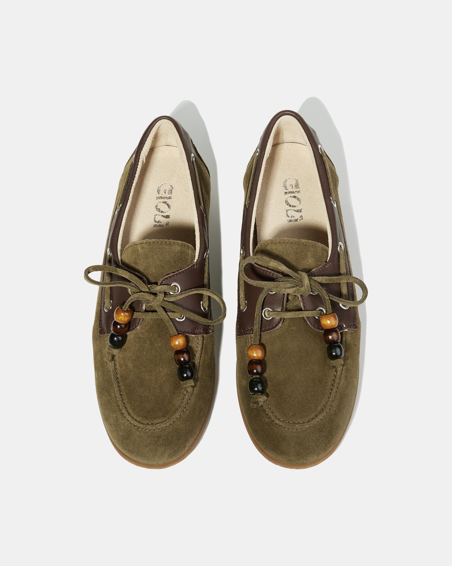 Зеленые замшевые мокасины  - Image 4 of 5