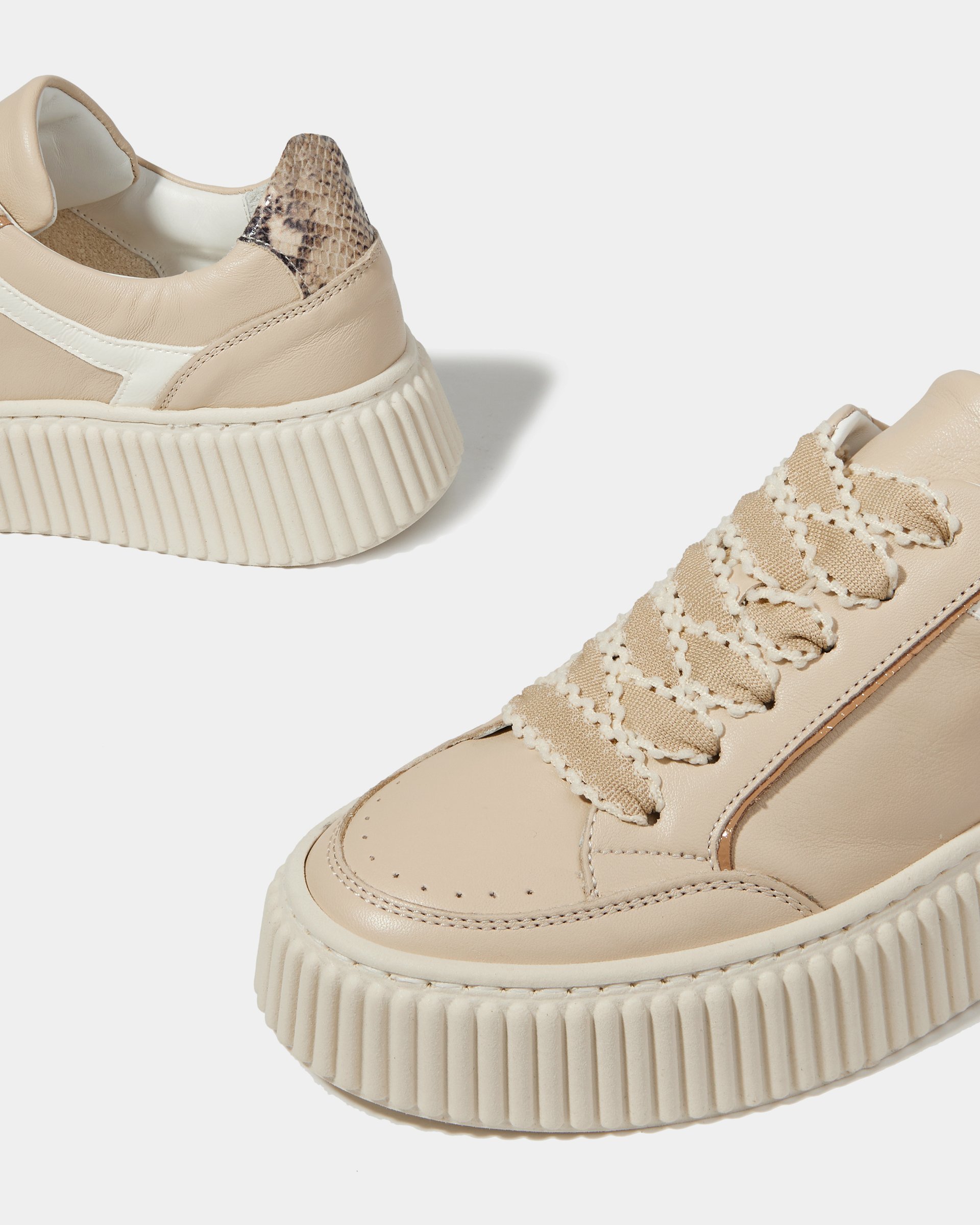 Бежевые кожаные кеды  - Image 5 of 5