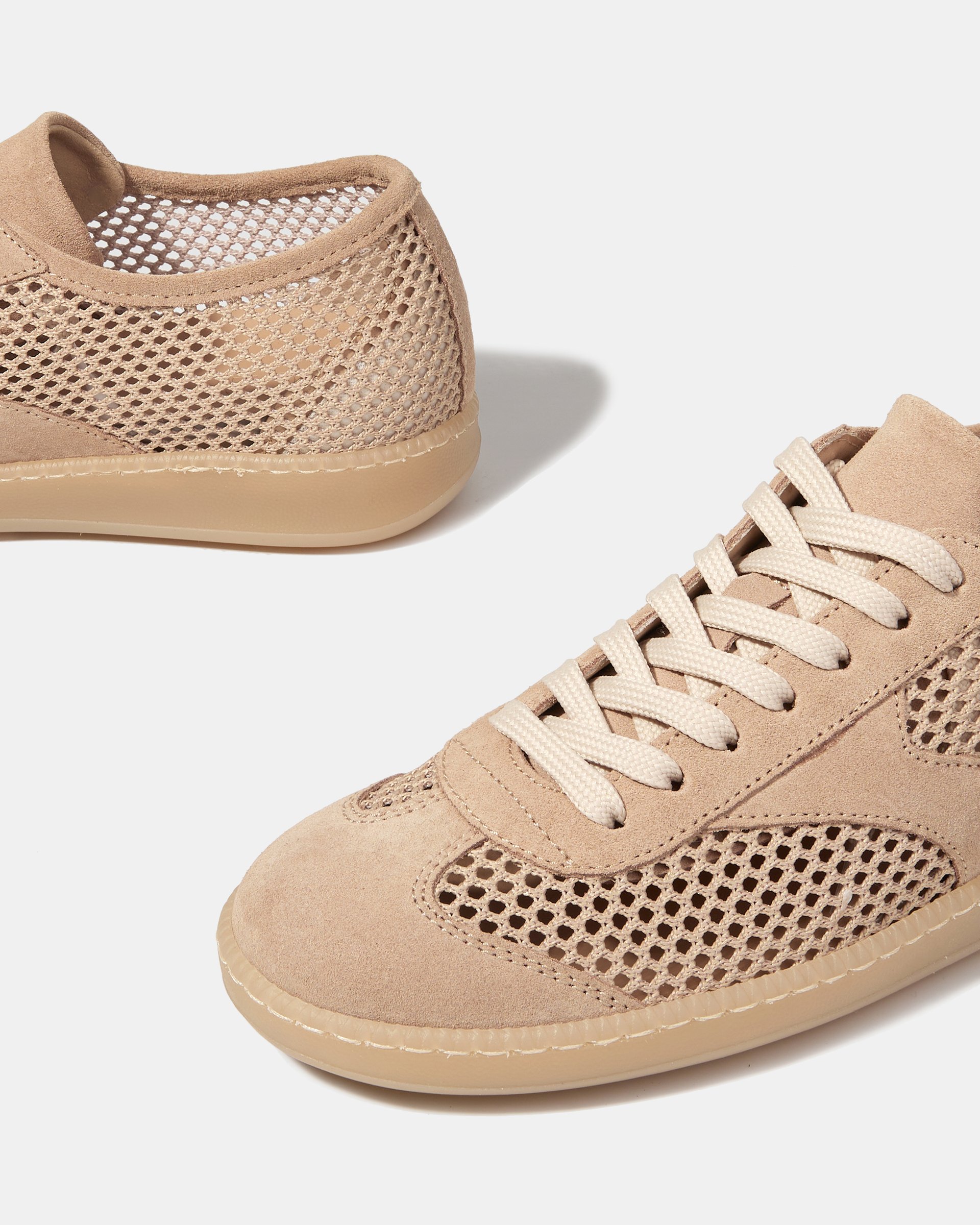 Бежевые кеды из замши и сетчатого текстиля - Image 5 of 5