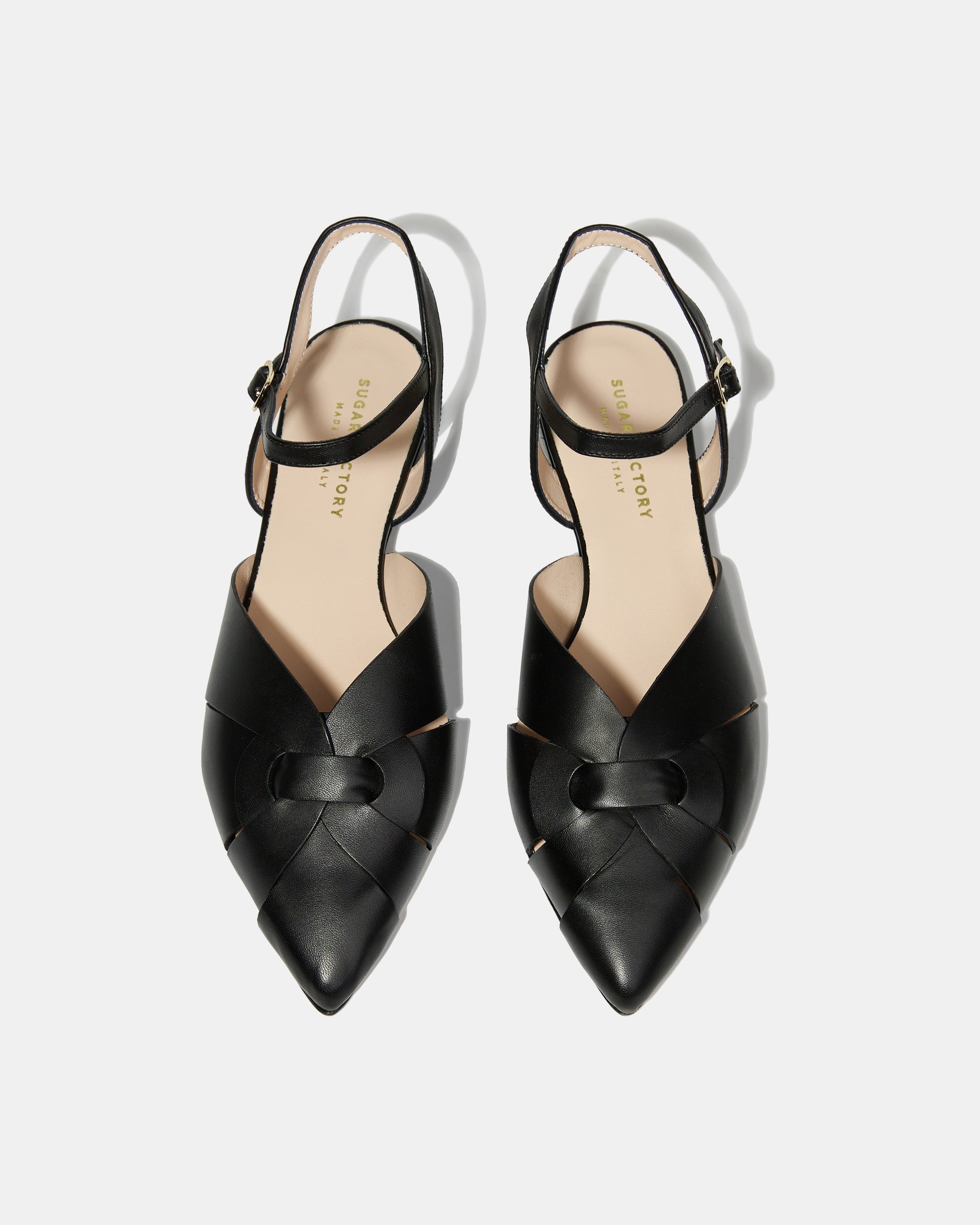 Черные кожаные туфли-сандалии - Image 3 of 4