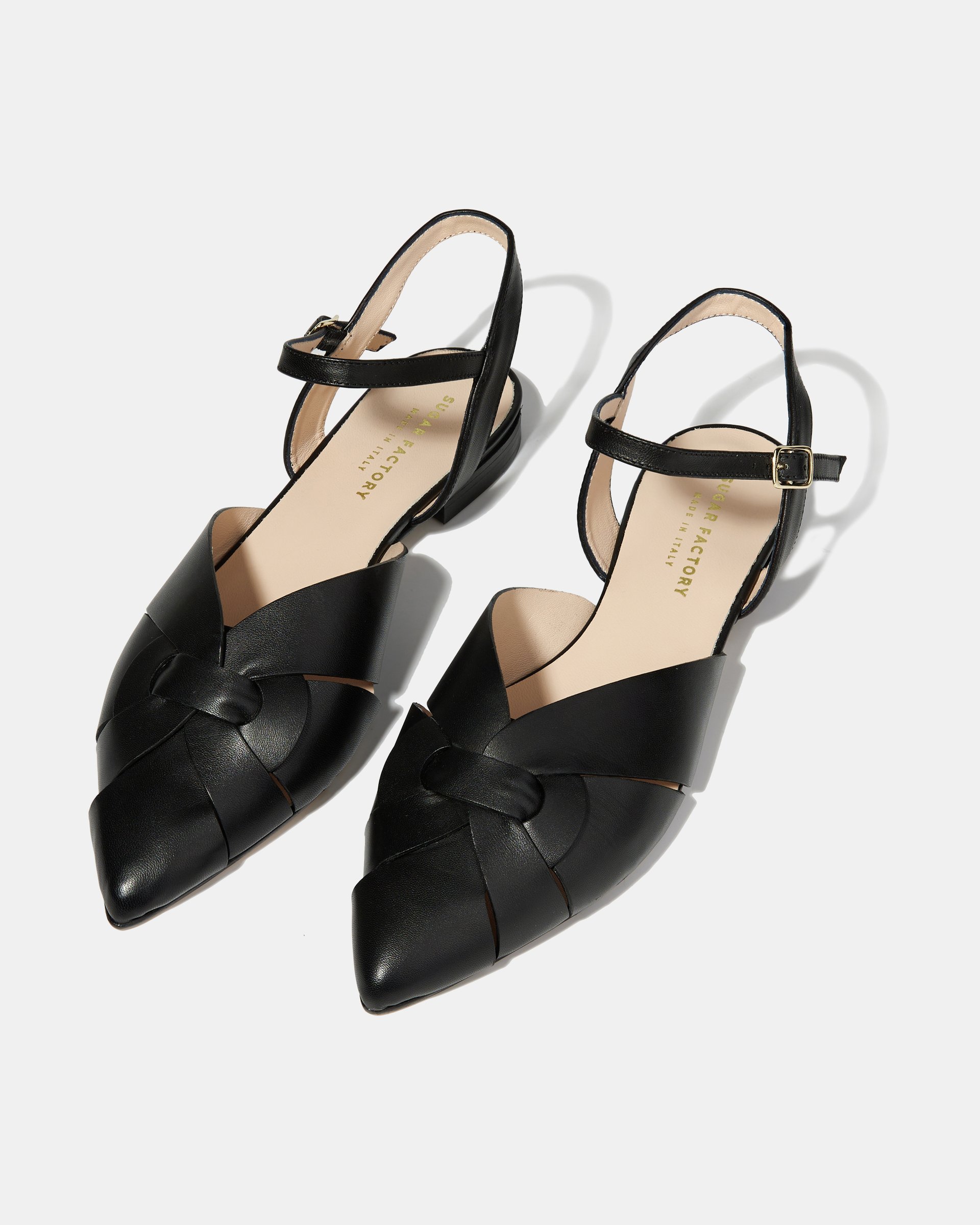 Черные кожаные туфли-сандалии - Image 2 of 4