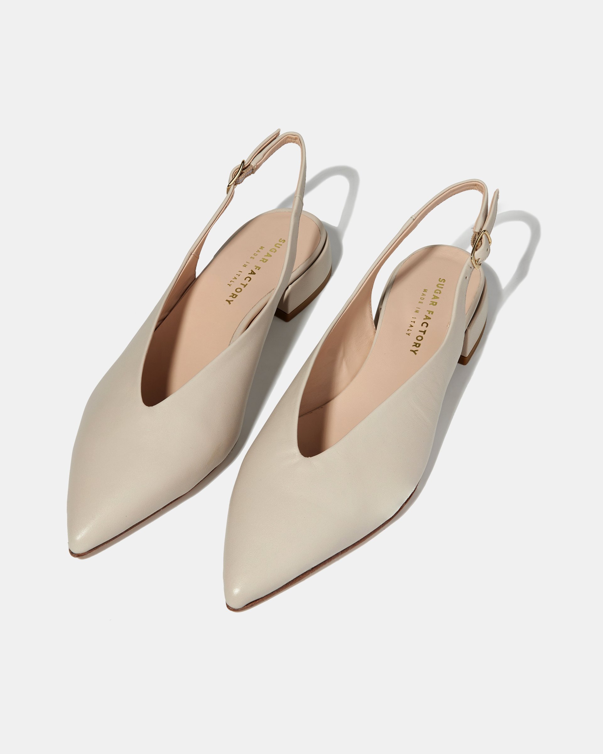 Бежевые туфли из натуральной кожи с острым носом - Image 3 of 5