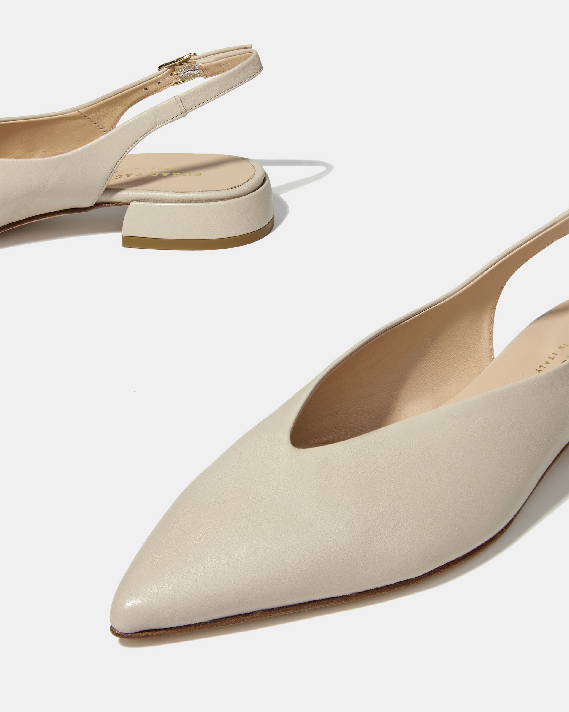 Бежевые туфли из натуральной кожи с острым носом - Image 5 of 5