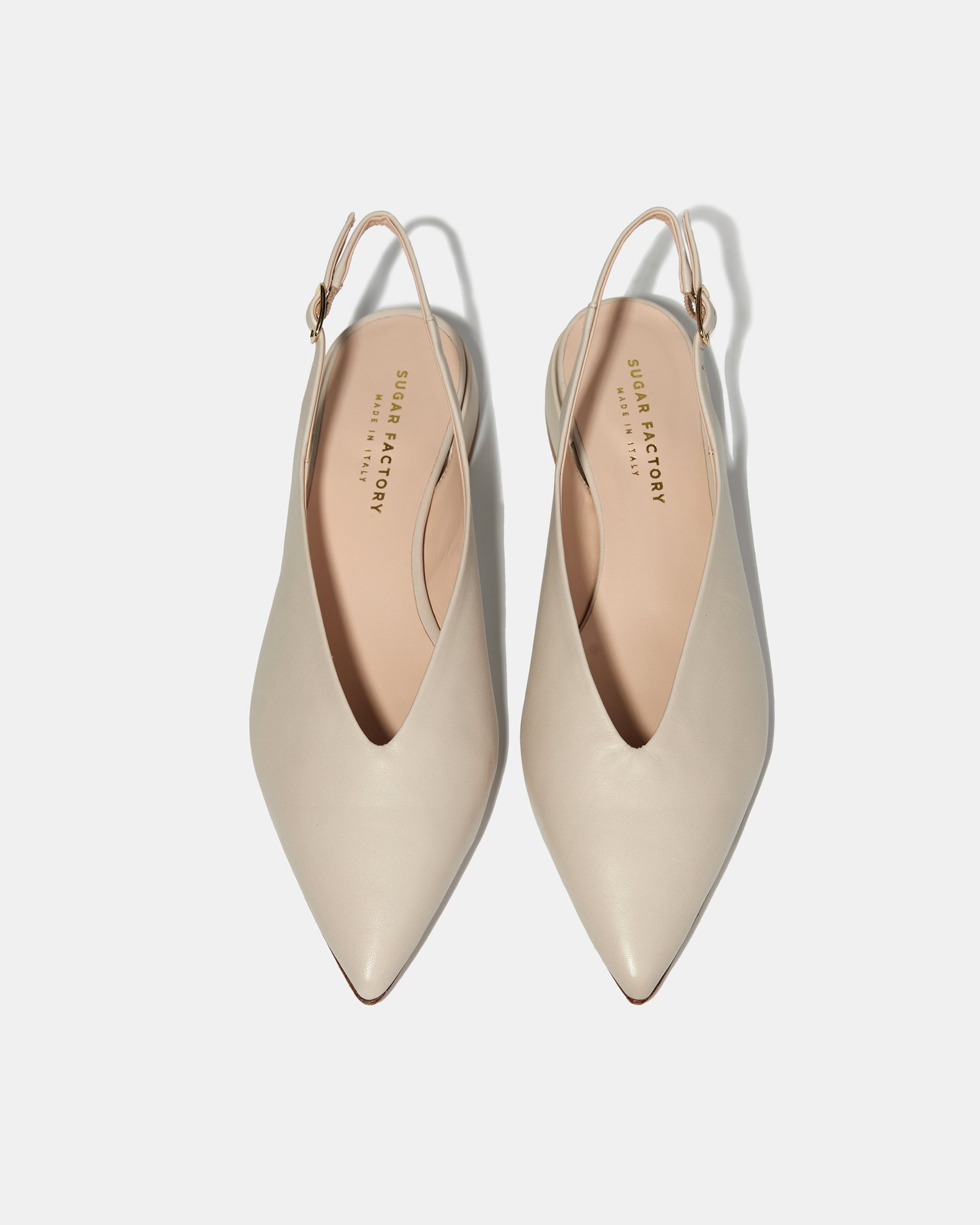 Бежевые туфли из натуральной кожи с острым носом - Image 4 of 5