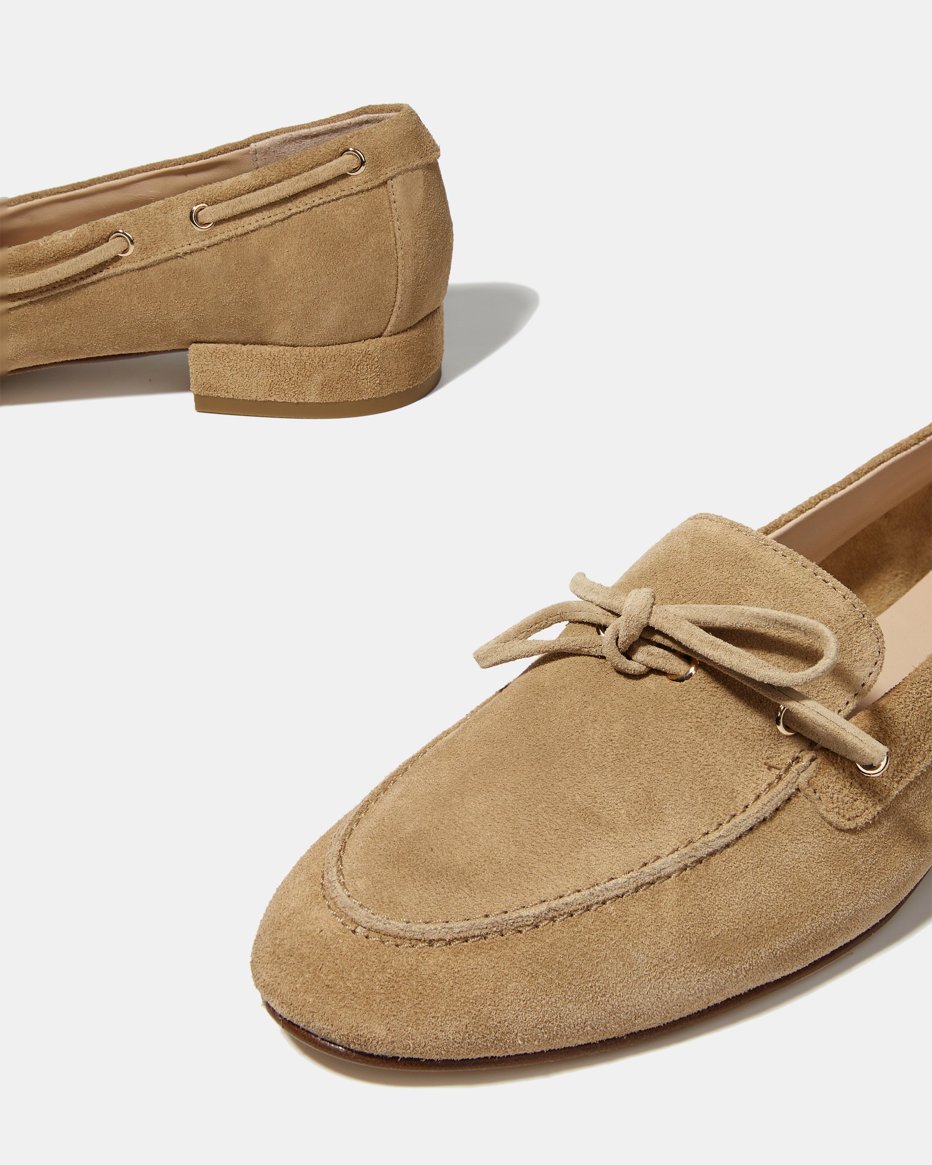 Бежевые замшевые лоферы - Image 4 of 4