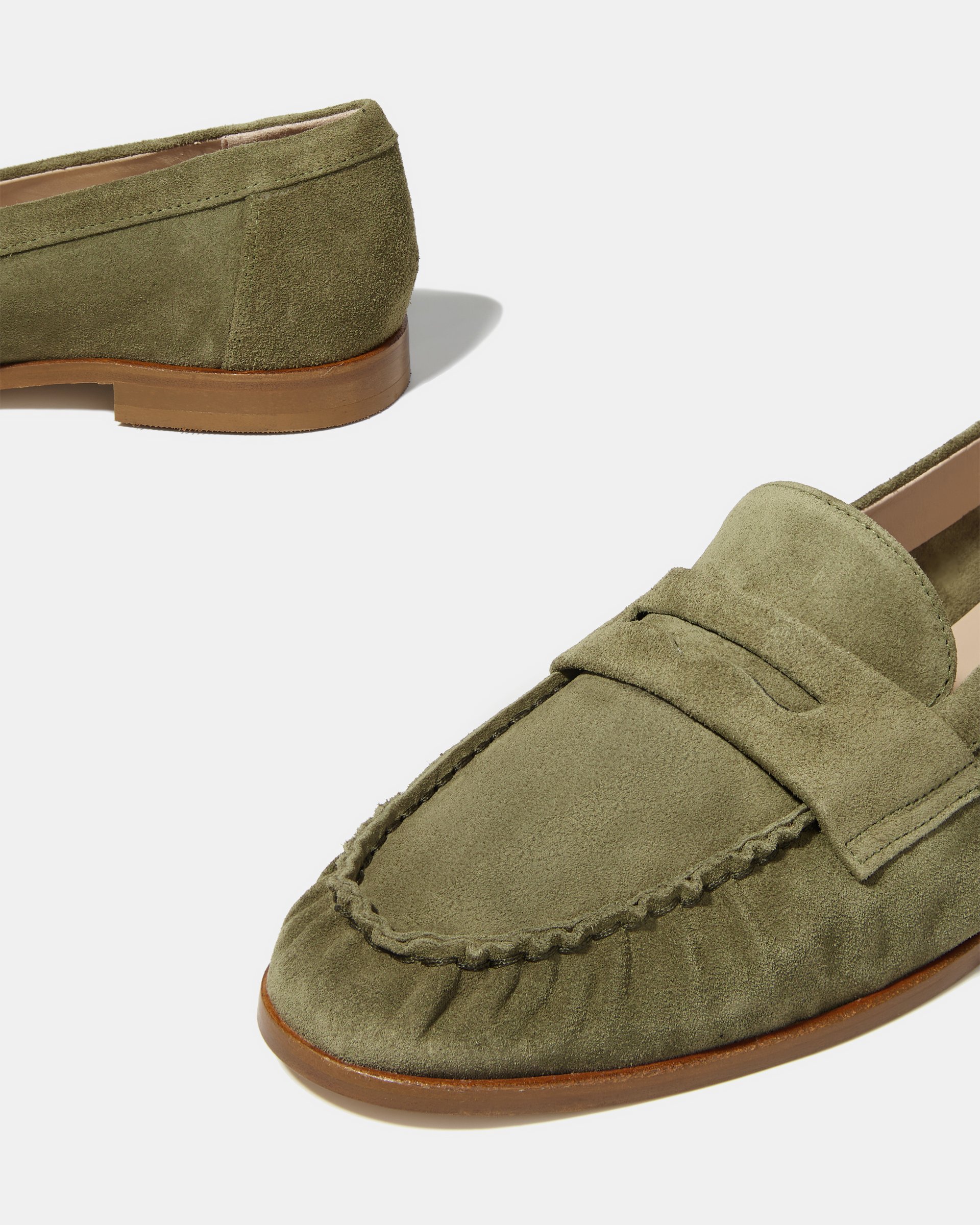 Зеленые замшевые лоферы  - Image 5 of 5