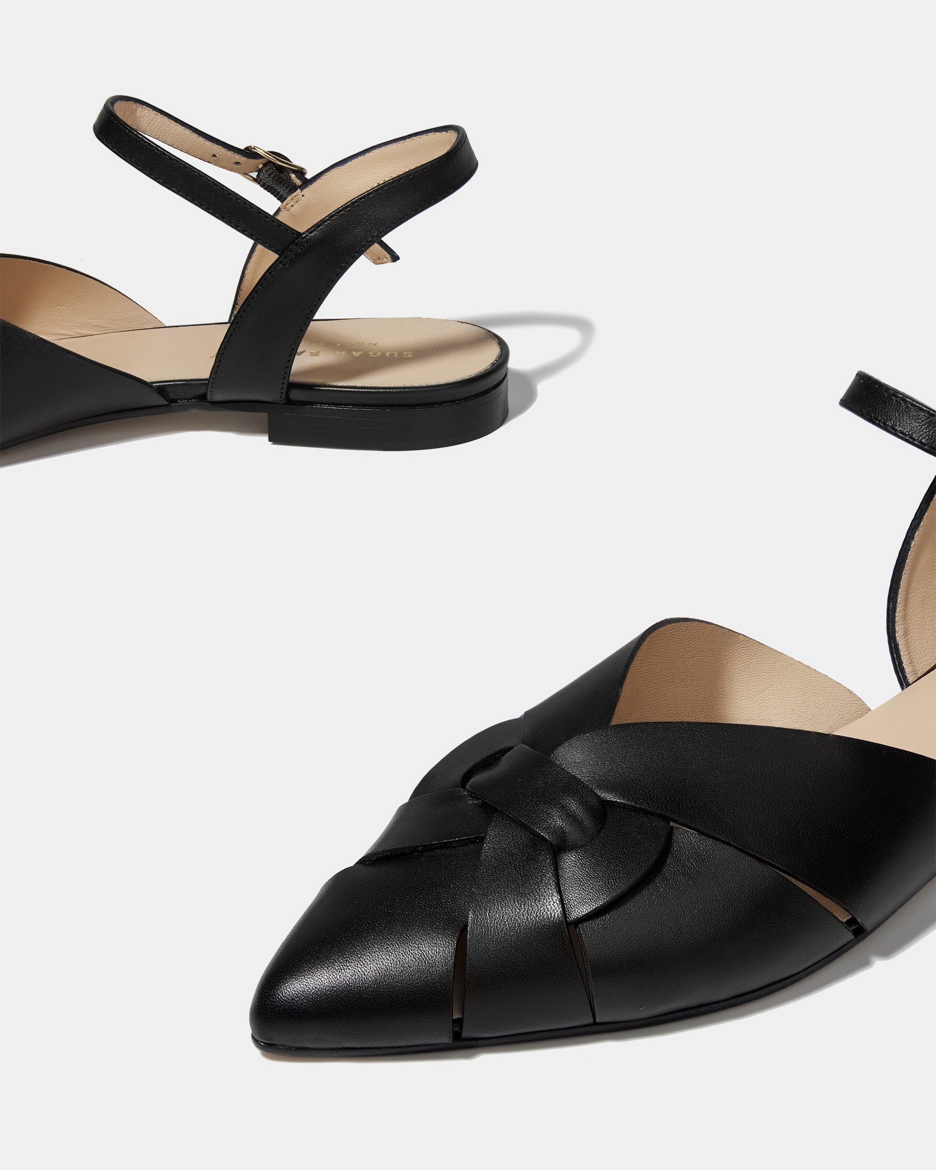 Черные кожаные туфли-сандалии - Image 4 of 4