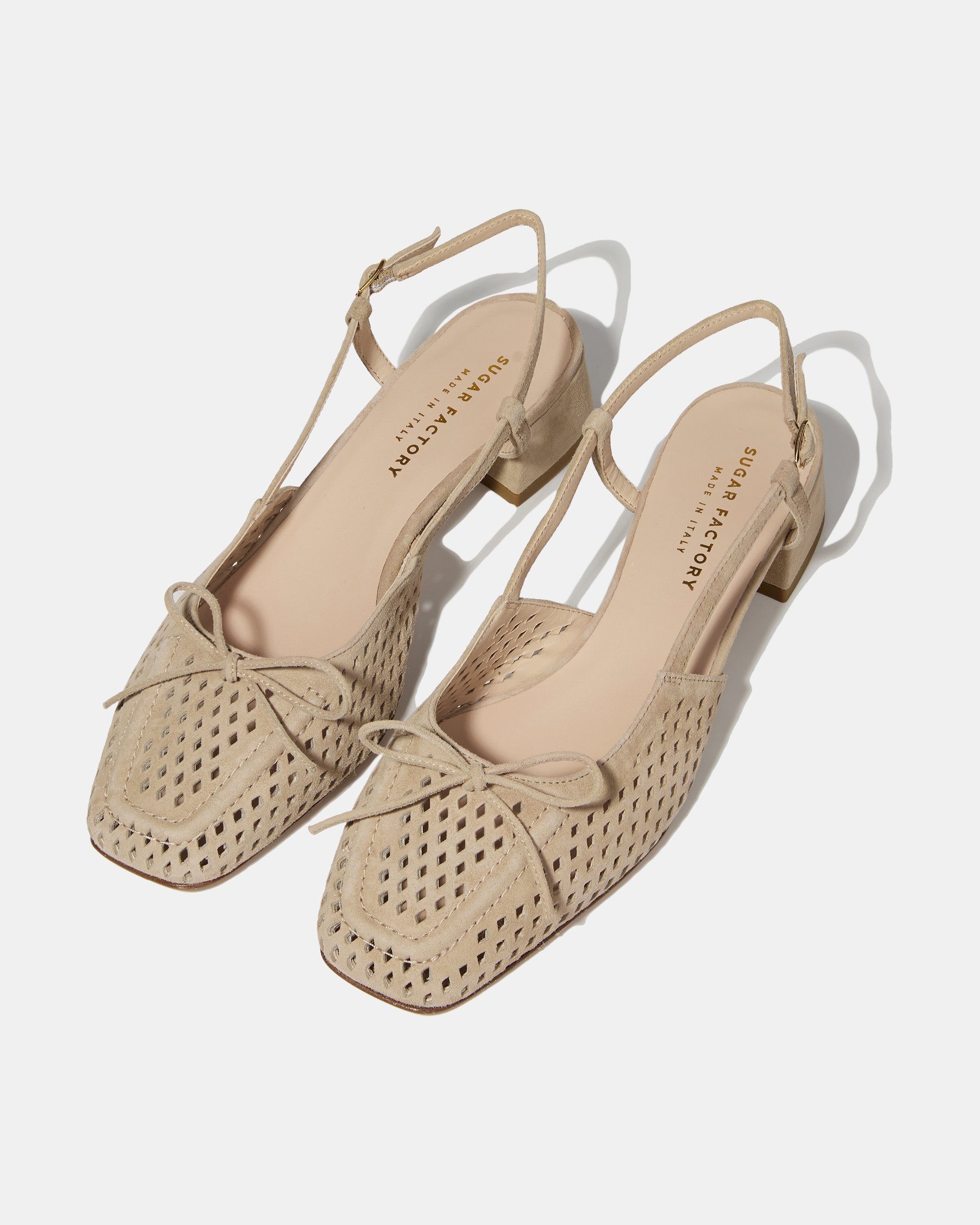 Бежевые замшевые туфли  - Image 2 of 4