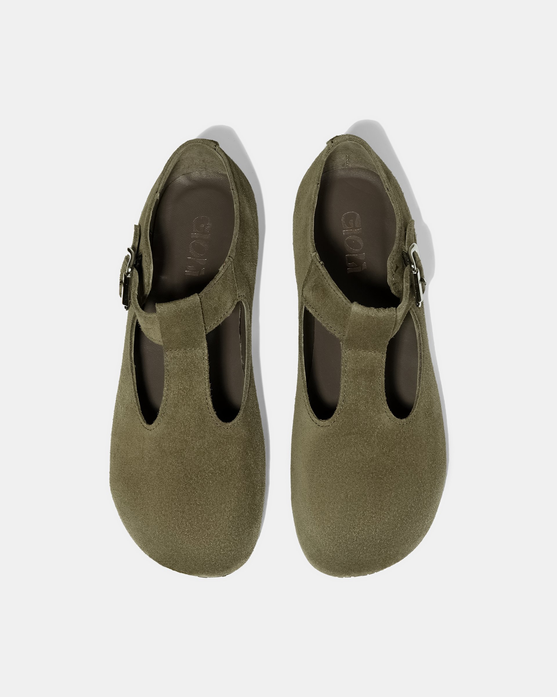 Оливковые замшевые туфли - Image 3 of 4