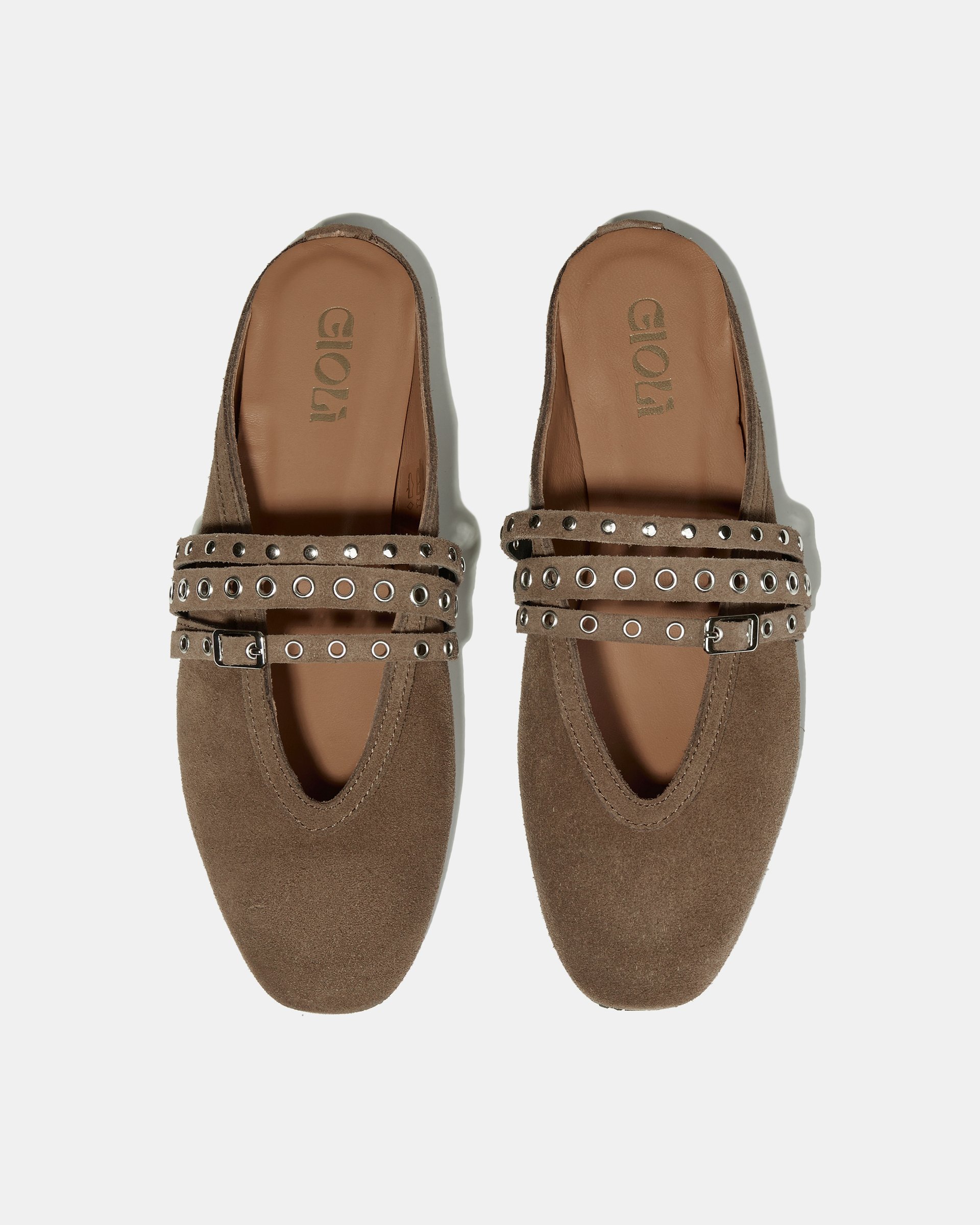 Коричневые замшевые слиперы  - Image 3 of 4