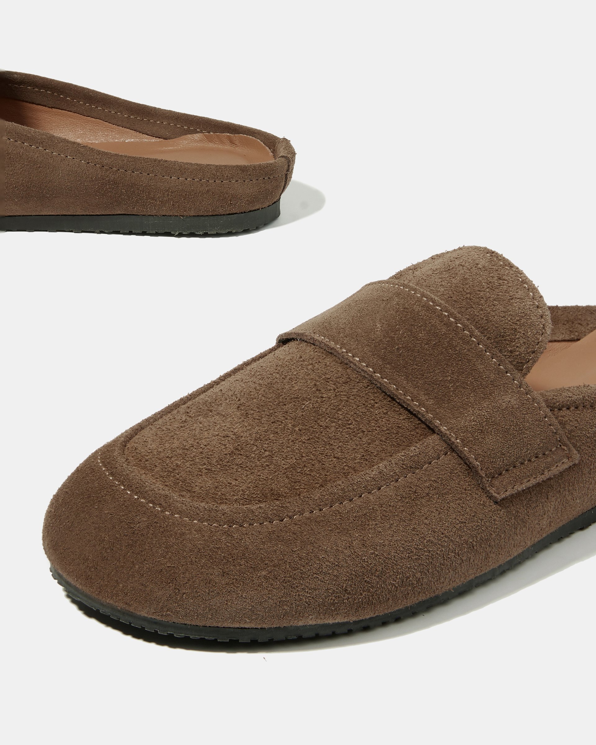 Бежевые замшевые слиперы - Image 4 of 4