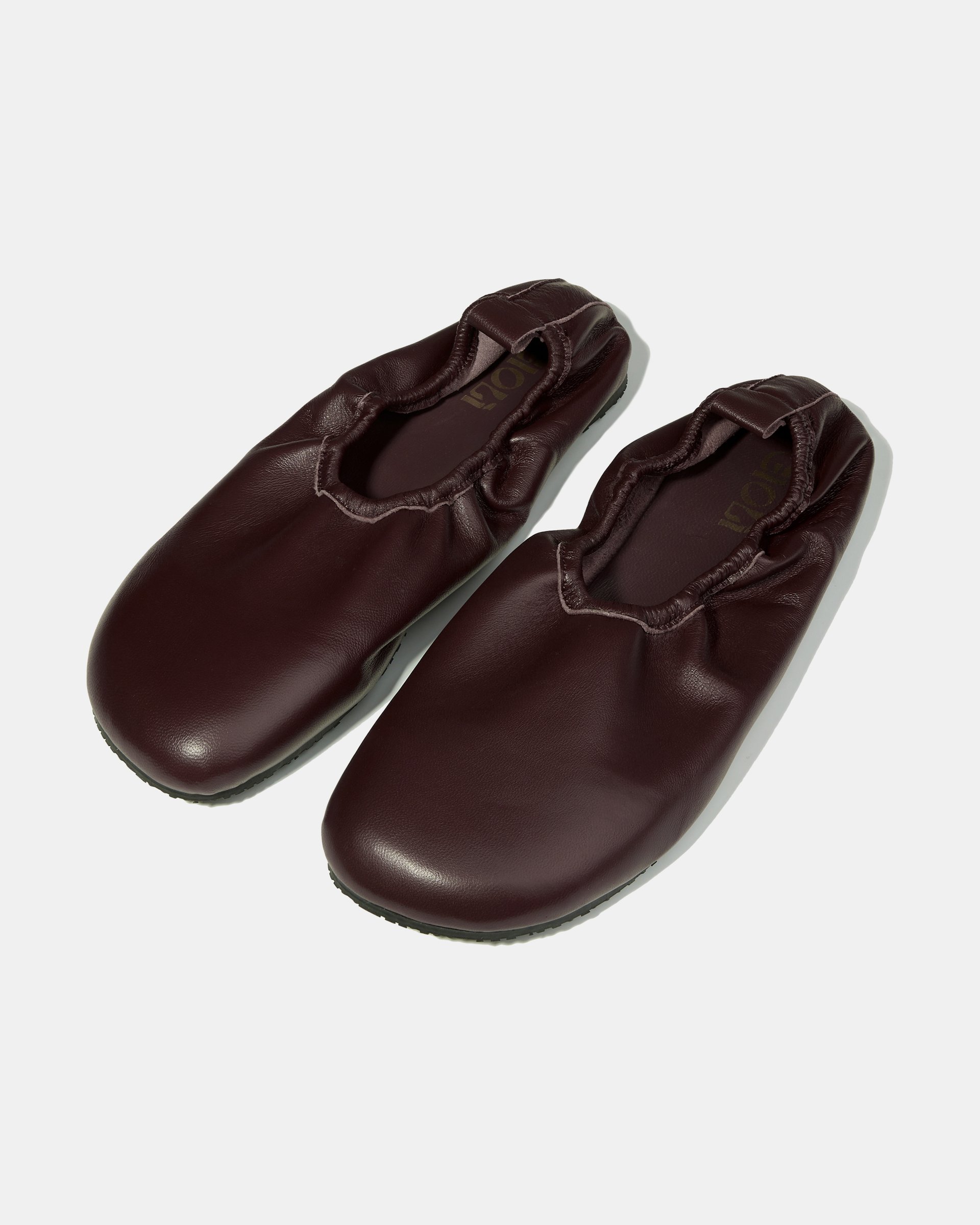 Бордовые балетки из натуральной кожи - Image 2 of 4