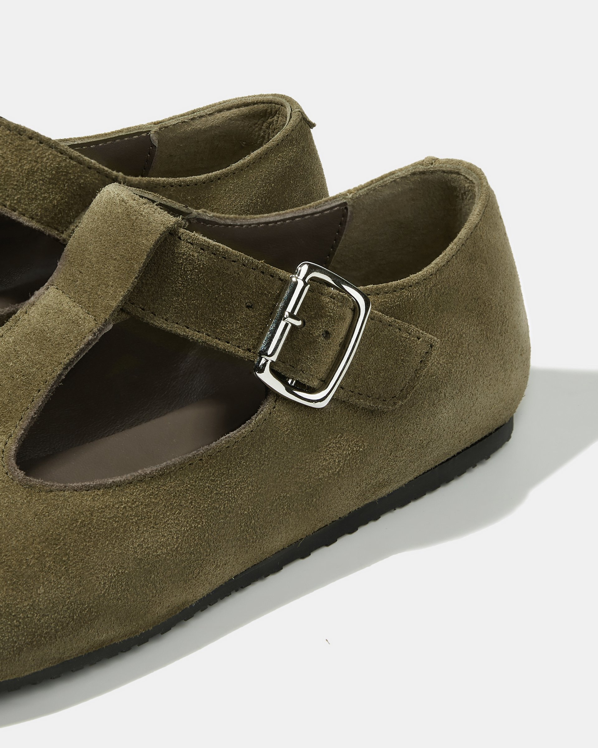 Оливковые замшевые туфли - Image 4 of 4