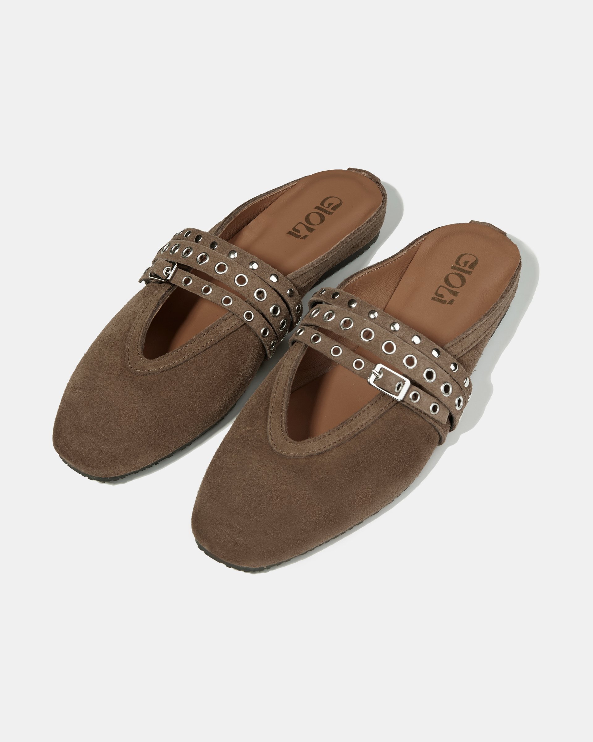 Коричневые замшевые слиперы  - Image 2 of 4