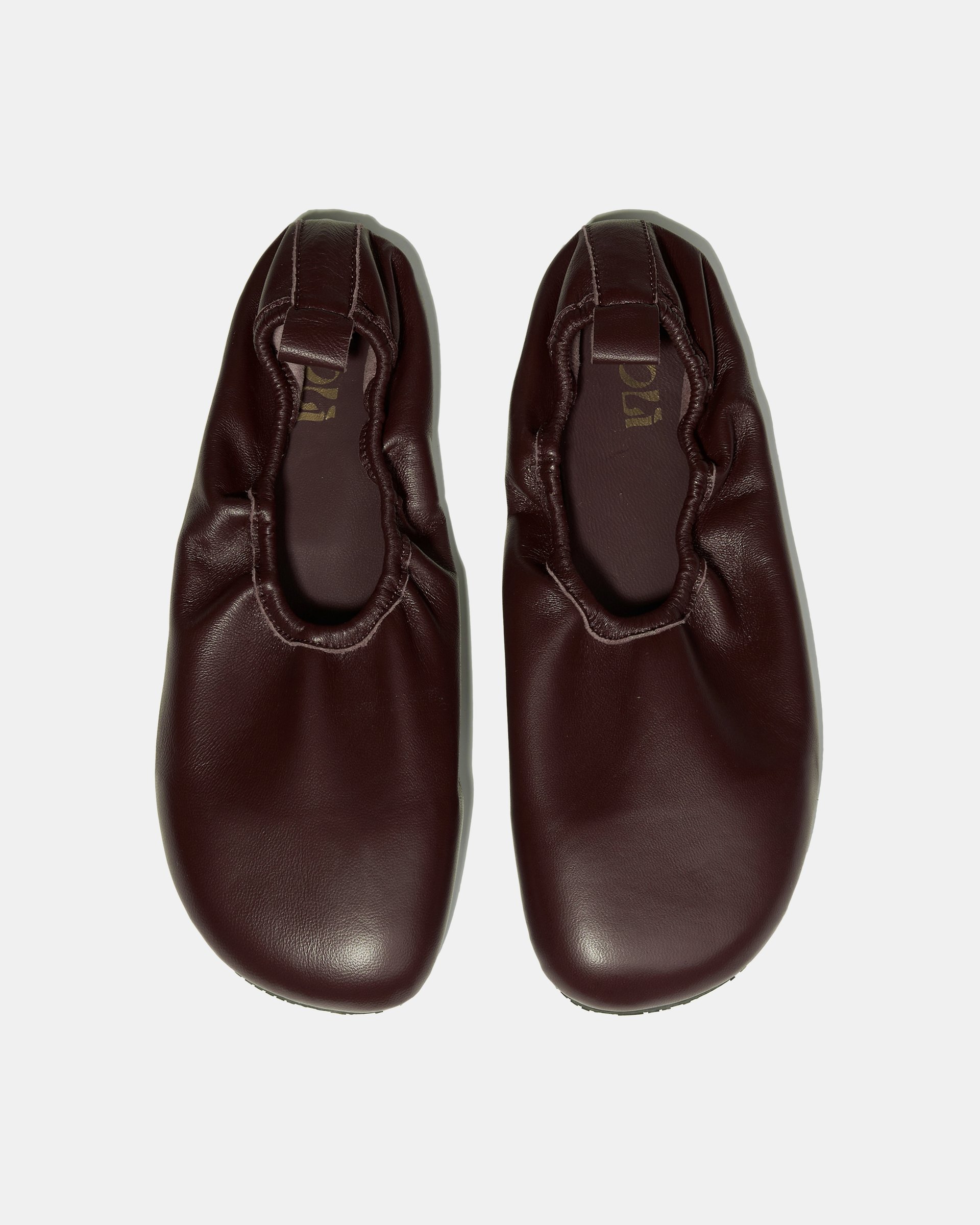 Бордовые балетки из натуральной кожи - Image 3 of 4