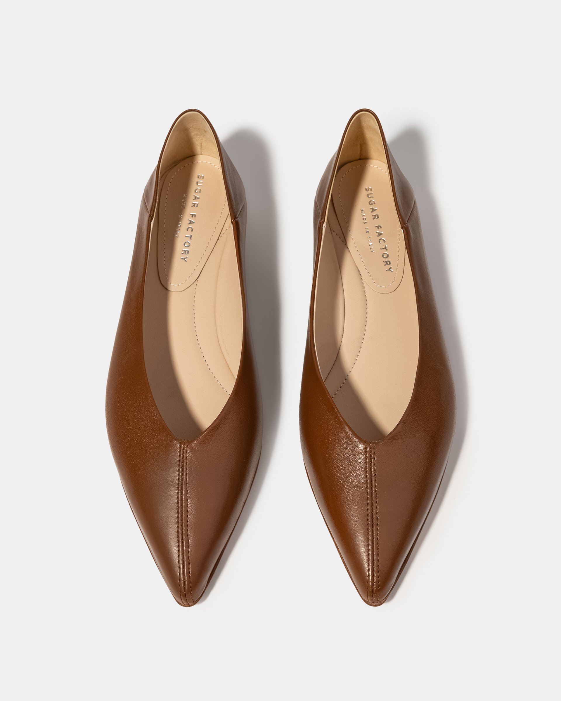 Коричневые балетки из натуральной кожи - Image 3 of 5