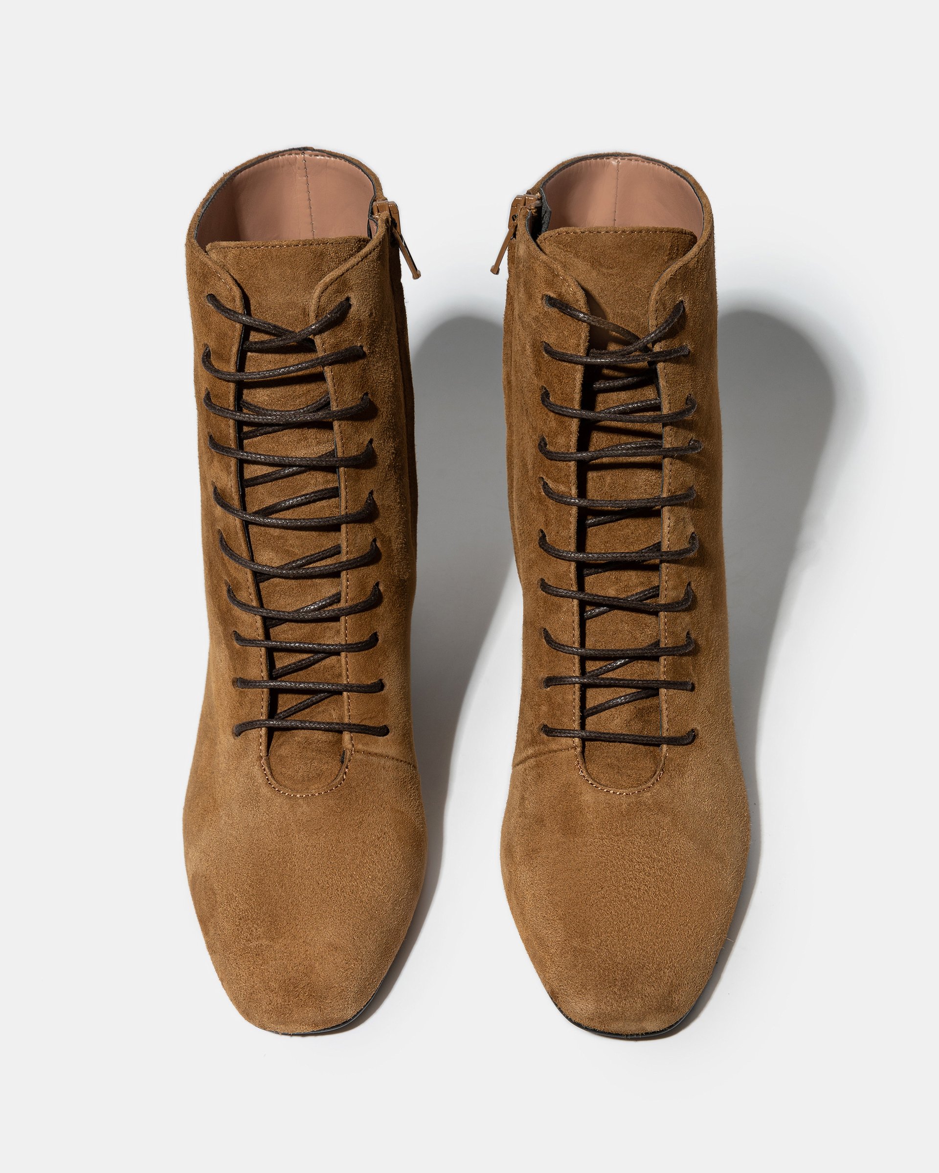 Замшевые ботильоны на шнуровке - Image 3 of 5