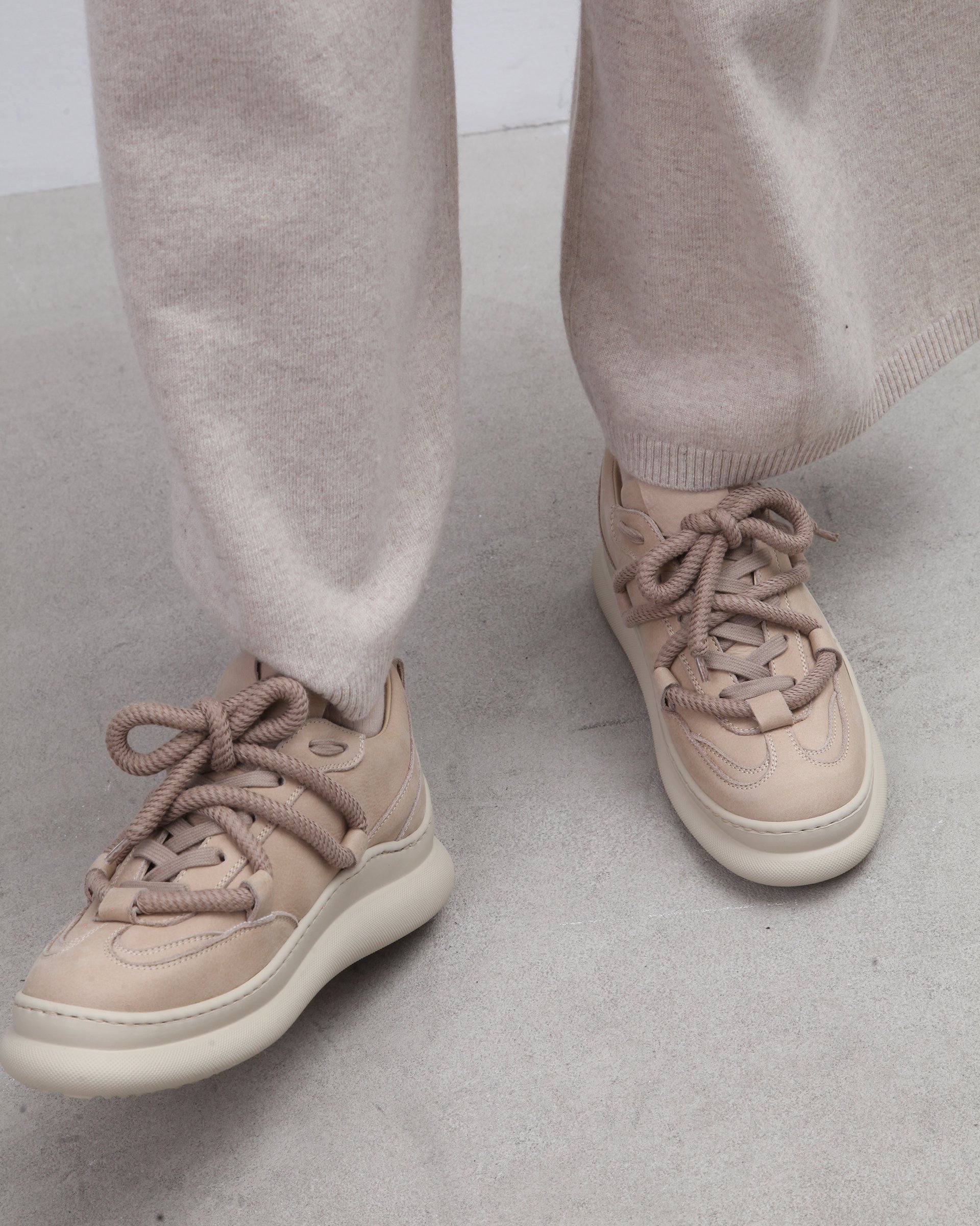 Бежевые кеды из натуральной кожи - Image 6 of 6