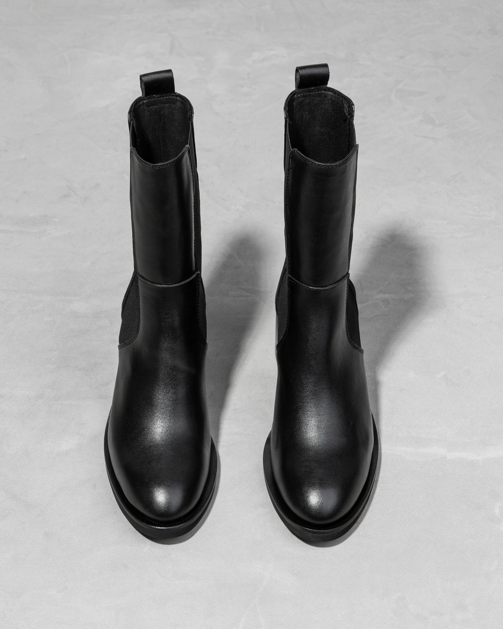 Черные кожаные полусапоги - Image 3 of 4