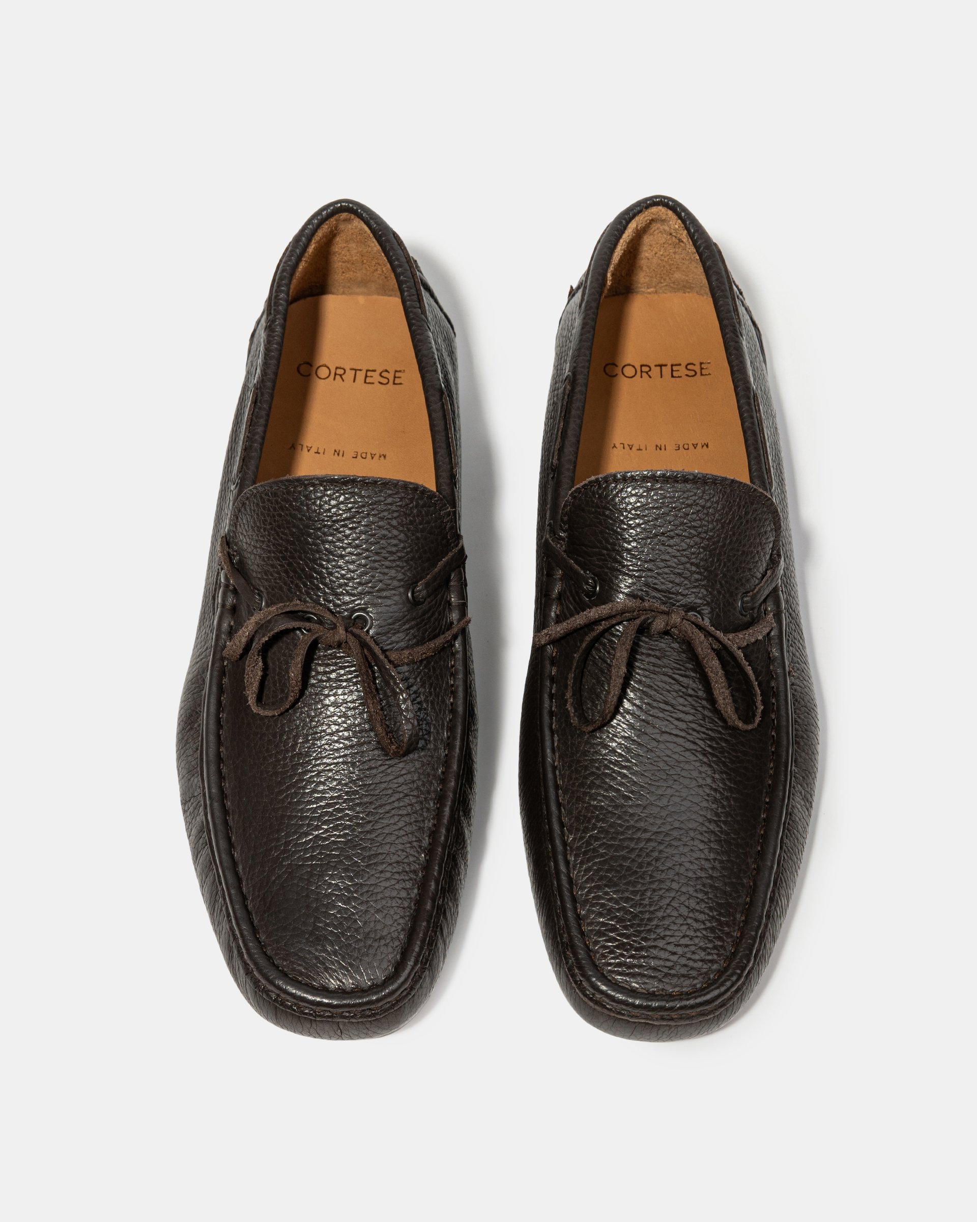 Темно-коричневые кожаные мокасины - Image 3 of 5