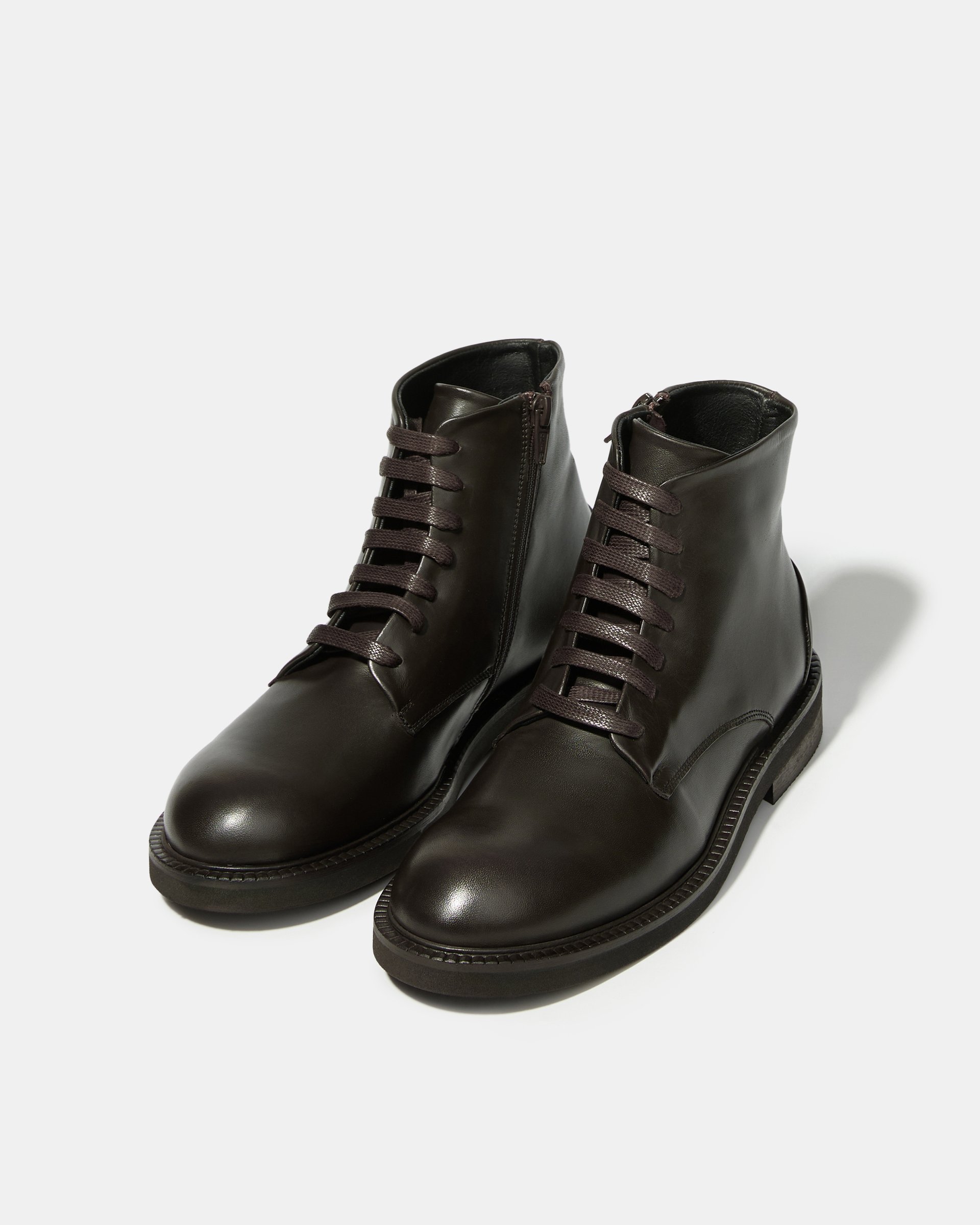 Темно-коричневые кожаные ботинки - Image 2 of 4