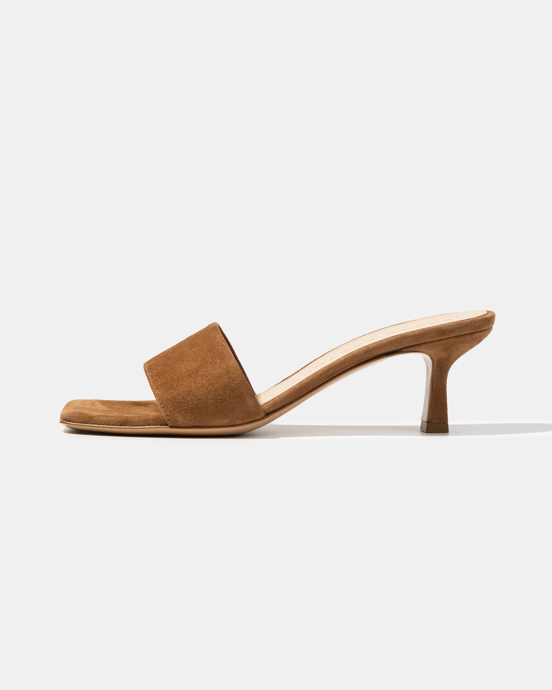 Коричневые замшевые мюли - Main image