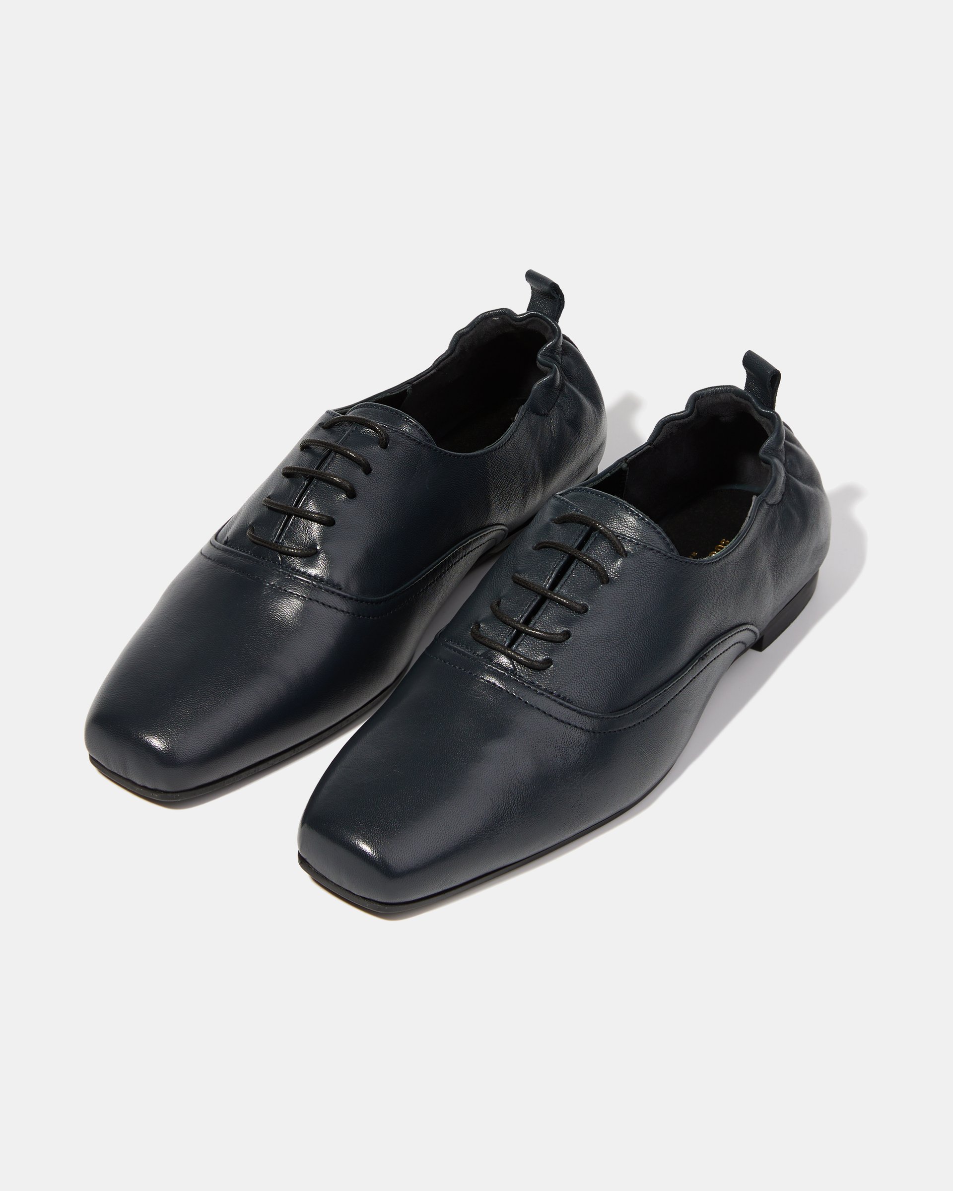 Туфли из тёмно-синей натуральной кожи - Image 2 of 4