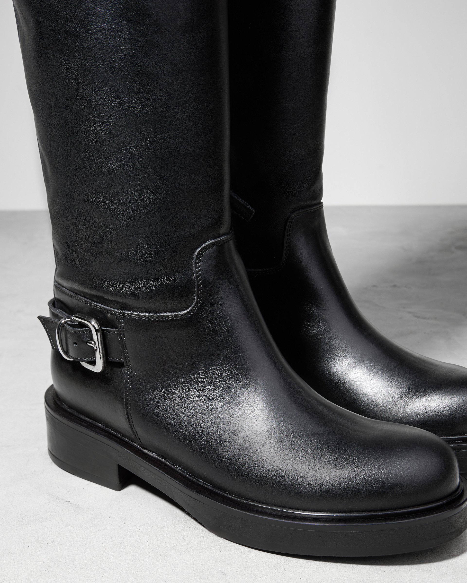 Черные кожаные сапоги - Image 4 of 6