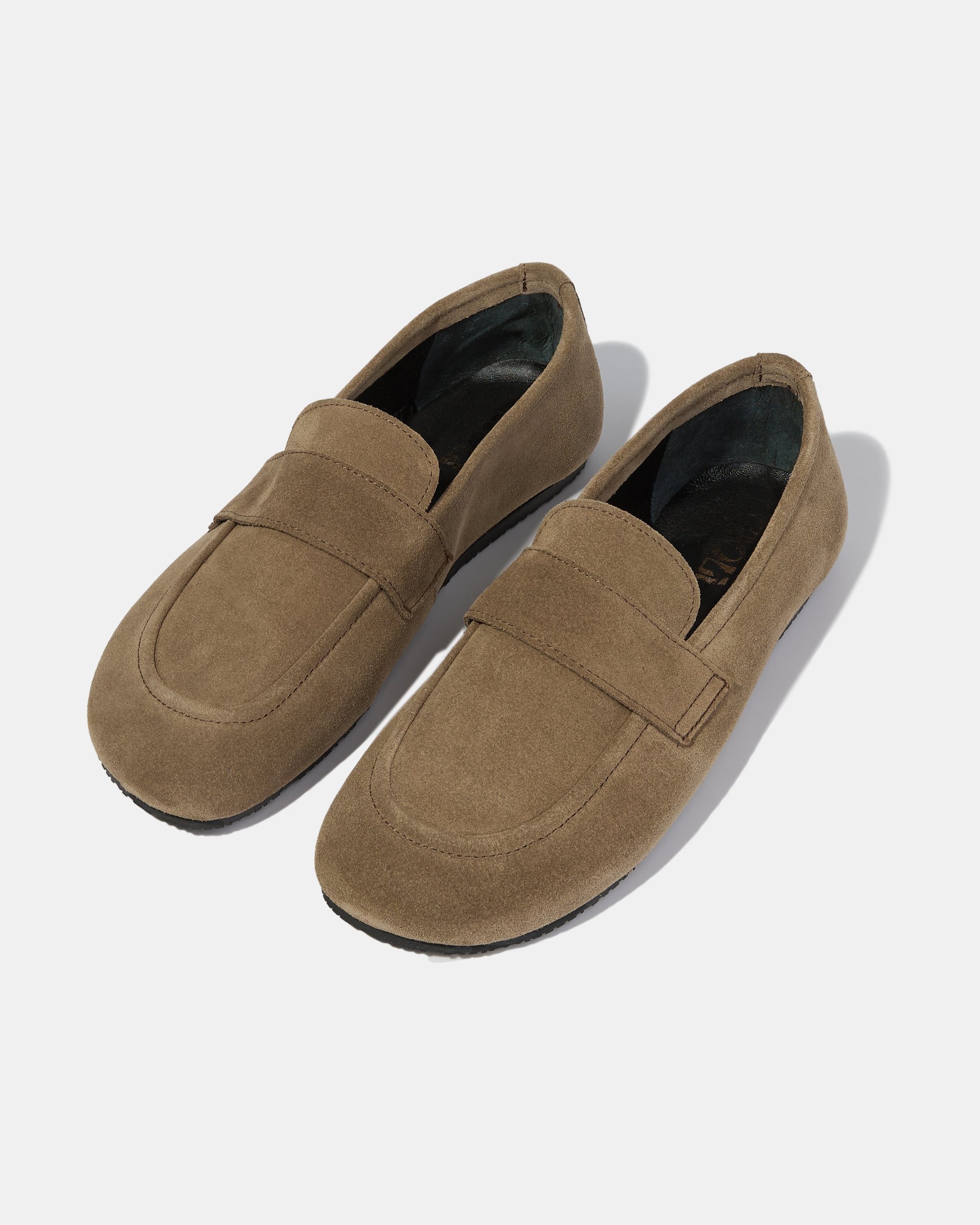 Замшевые бежевые мокасины - Image 2 of 5