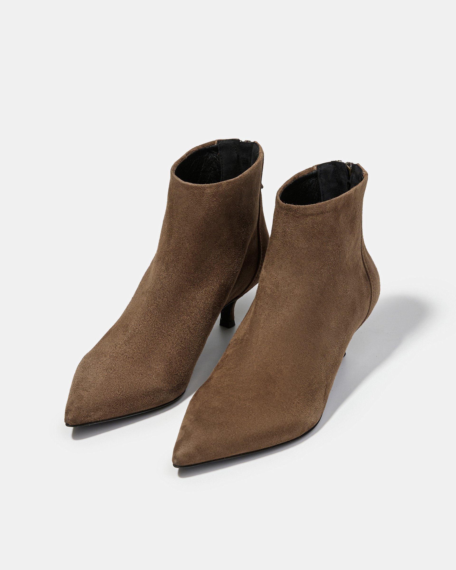 Коричневые замшевые ботильоны - Image 3 of 5