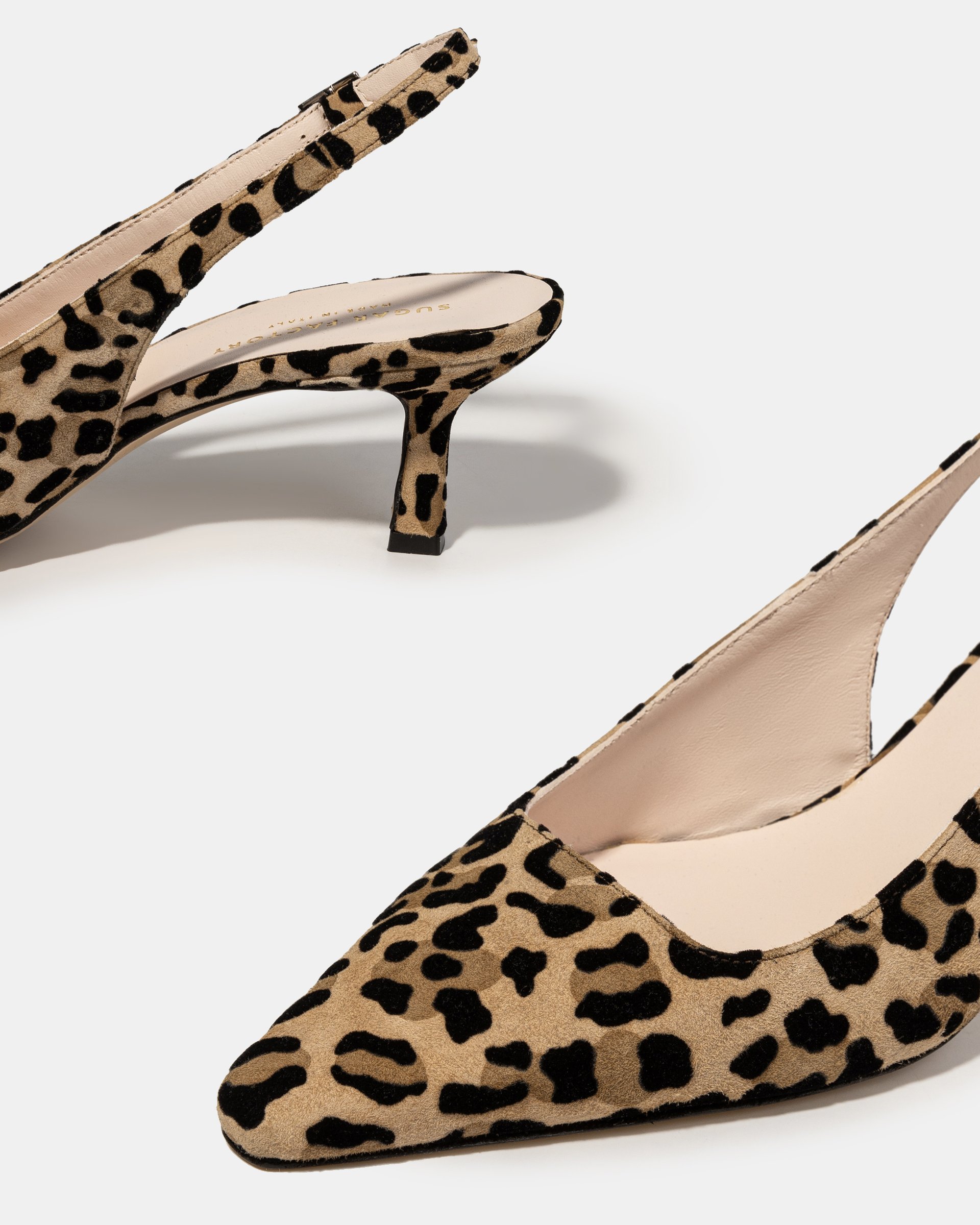 Леопардовые замшевые туфли на каблуке - Image 4 of 5