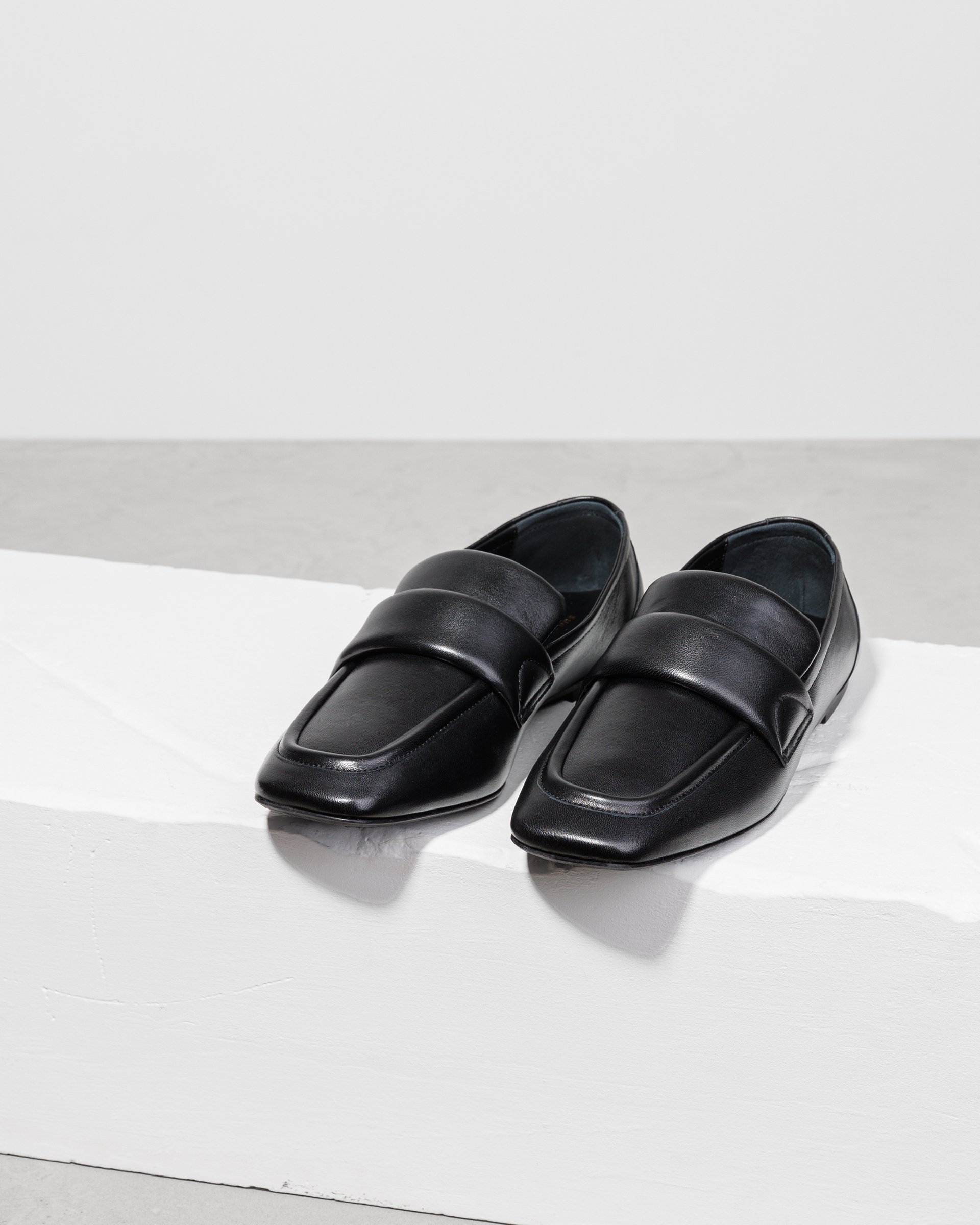 Черные кожаные лоферы с пряжкой - Image 2 of 6