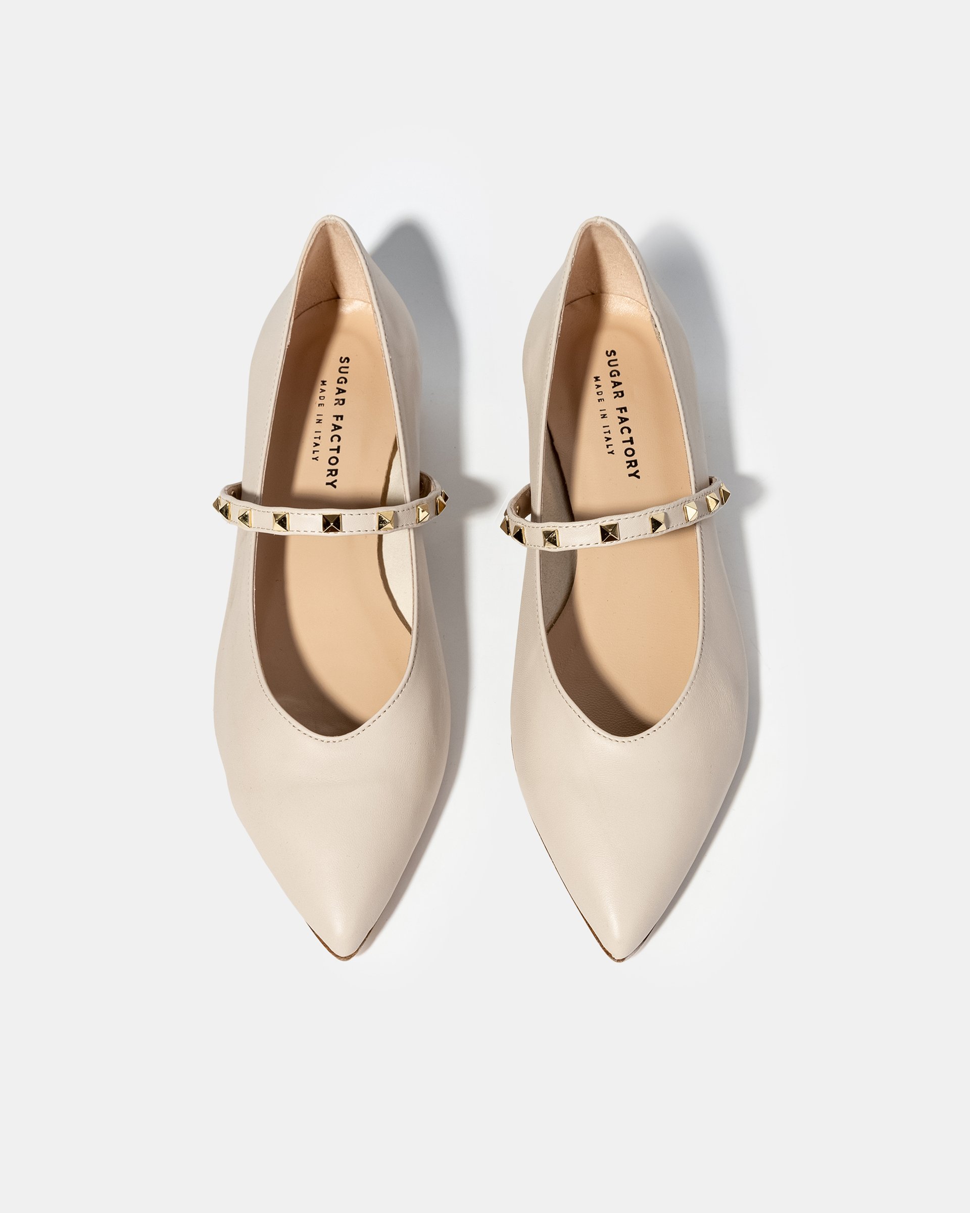 Бежевые балетки из натуральной кожи на ремешке - Image 3 of 4