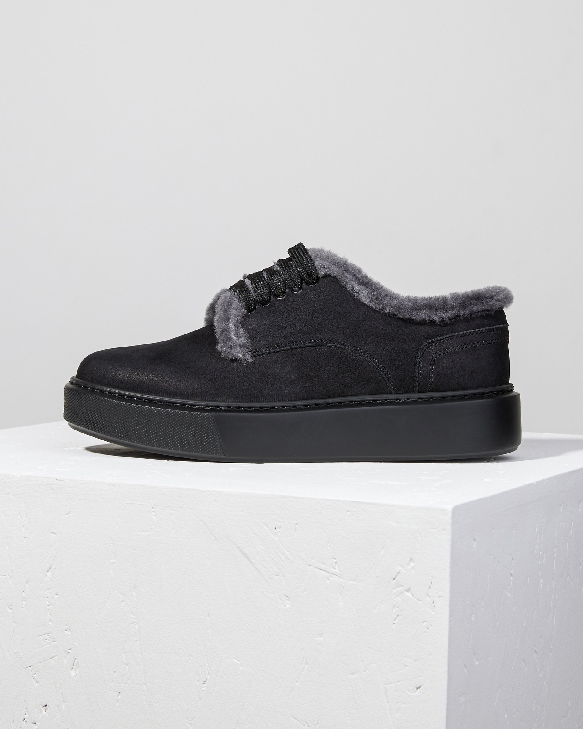 Темно-серые ботинки из натуральной кожи - Main image