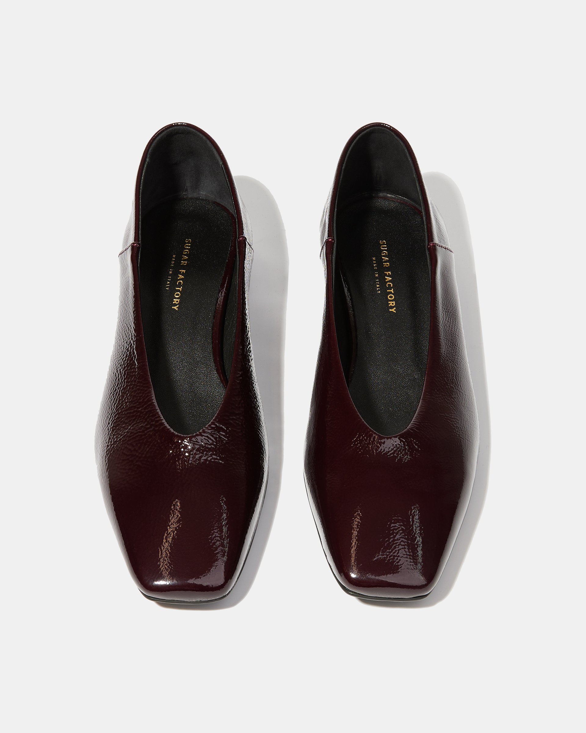 Темно-бордовые лаковые туфли - Image 3 of 6