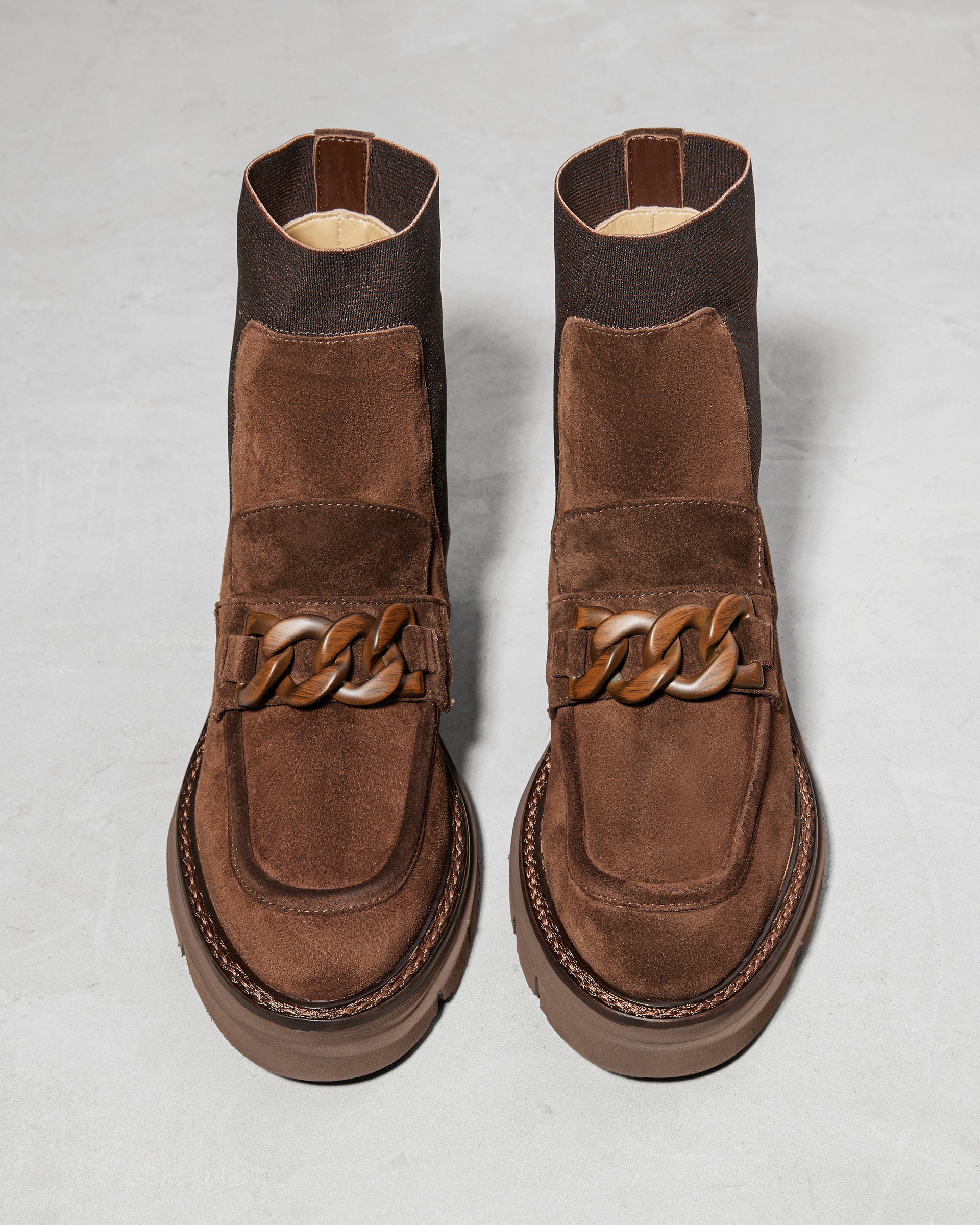 Коричневые замшевые ботинки - Image 3 of 6