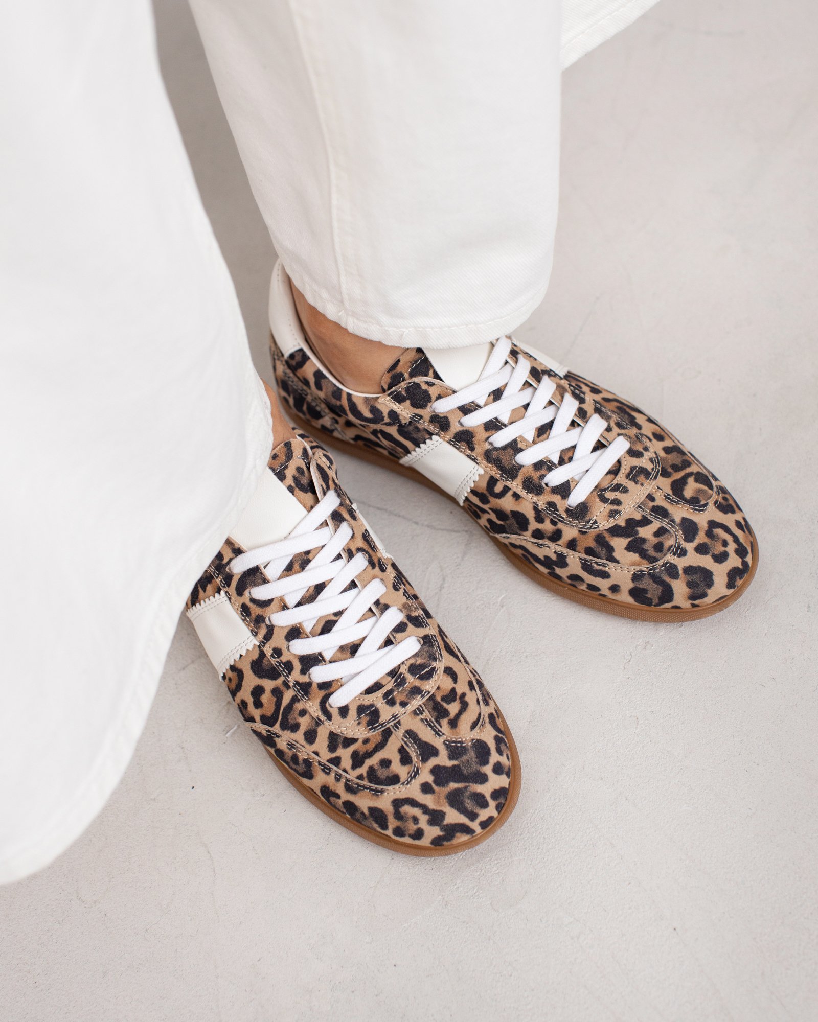 Замшевые кеды с леопардовым принтом - Image 5 of 5