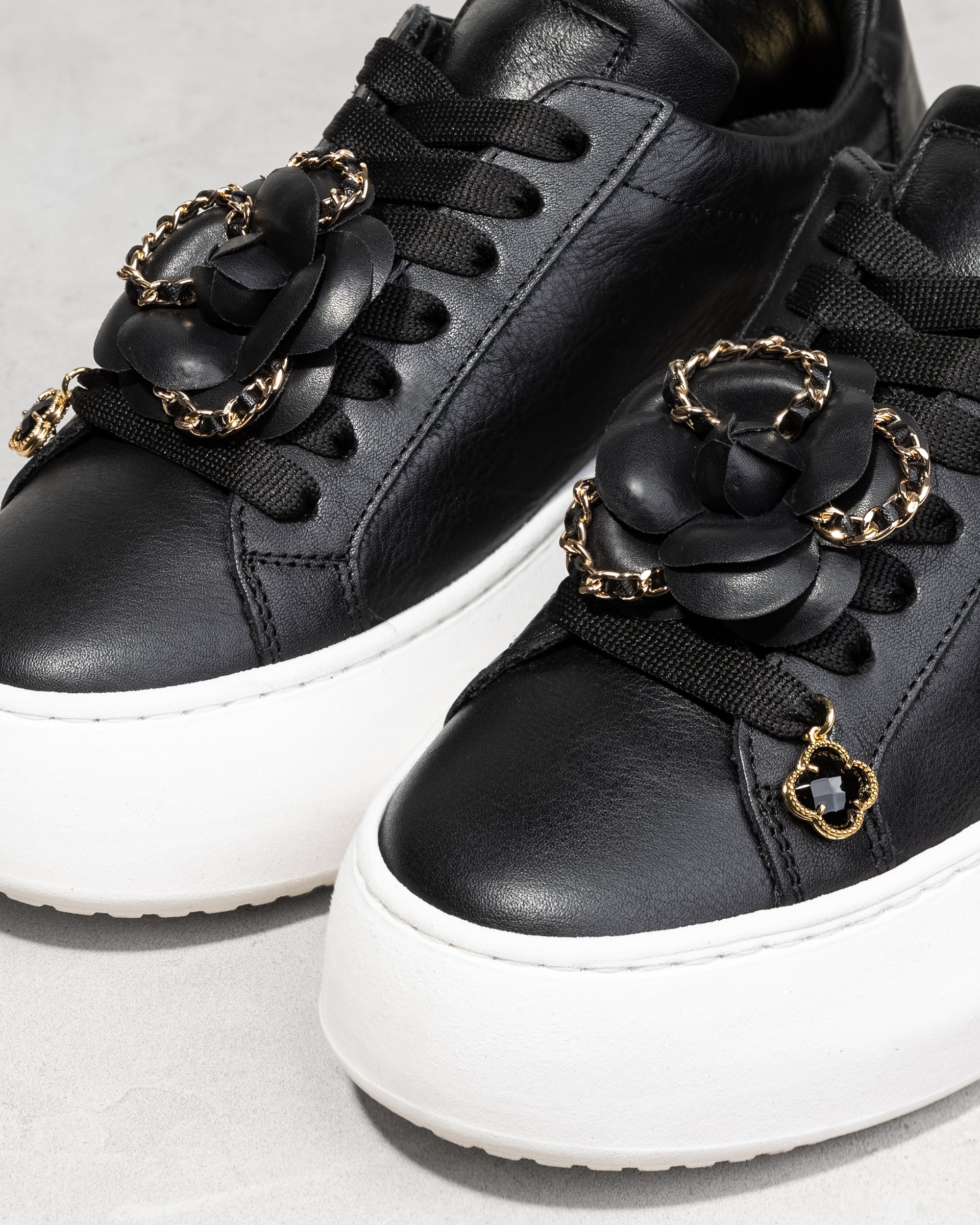 Черные кожаные кеды - Image 3 of 3